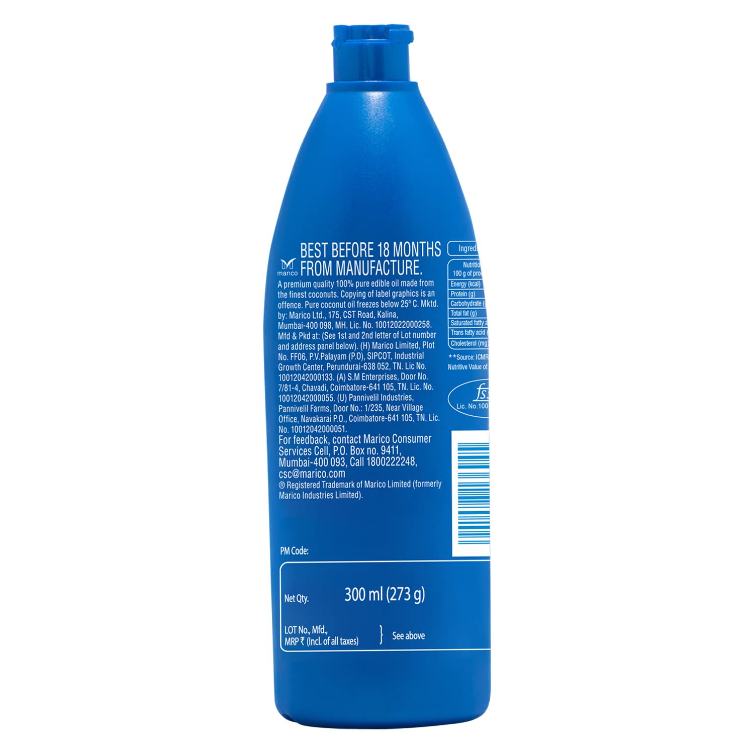 Parachute Coconut Oil 300 ml - Bottle – view 8