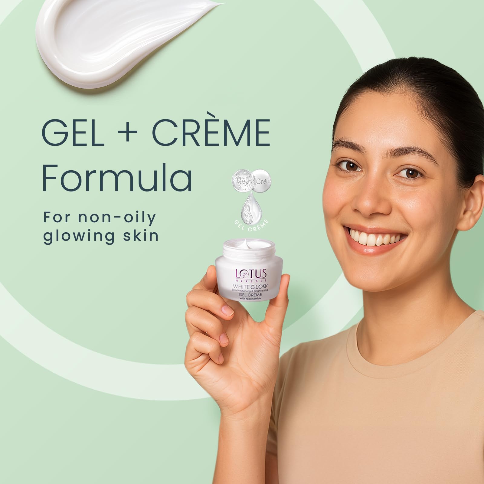 Lotus Herbals WhiteGlow Skin Whitening And Brightening Gel, Face Cream with SPF-25, for all skin types, 40g – view 3