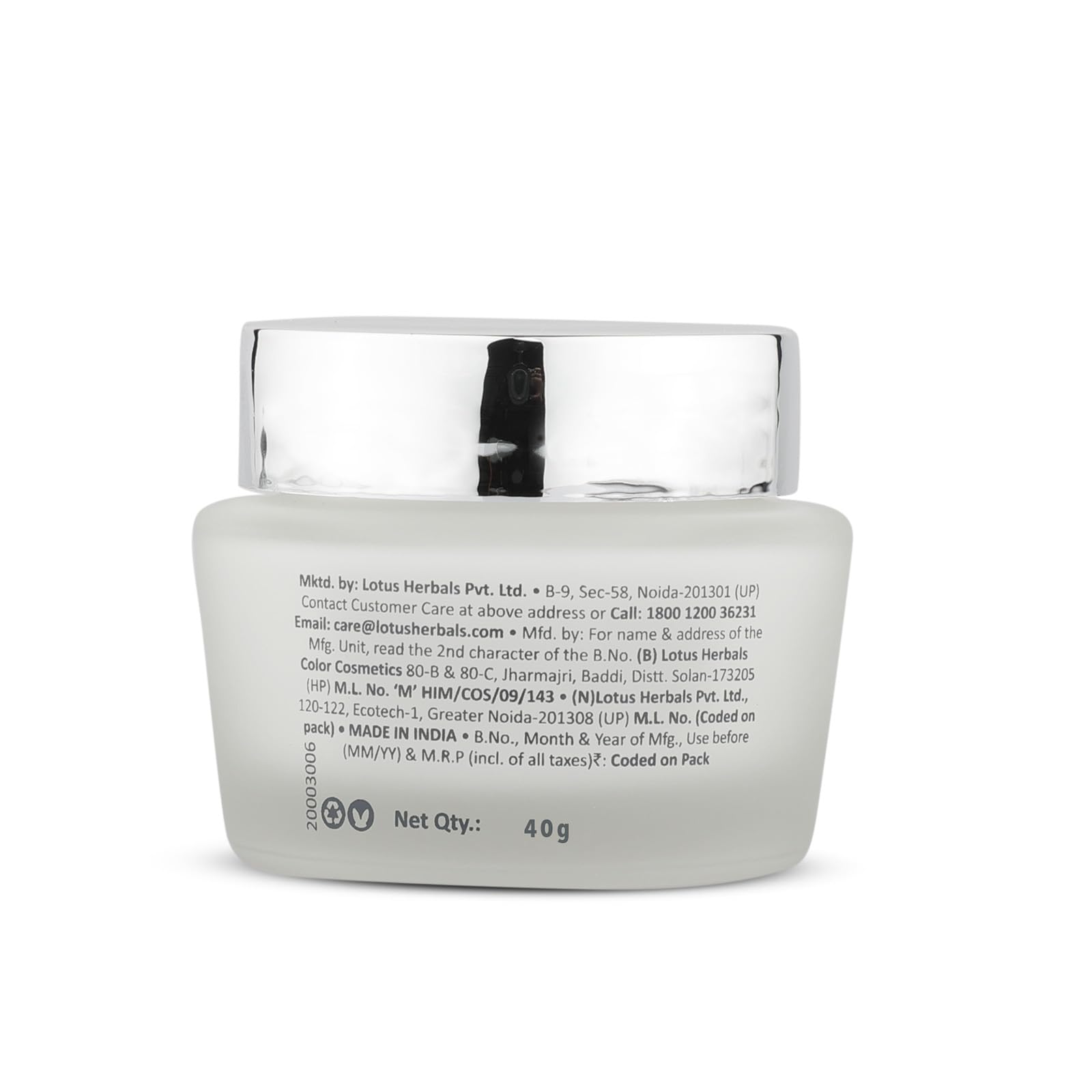 Lotus Herbals WhiteGlow Skin Whitening And Brightening Gel, Face Cream with SPF-25, for all skin types, 40g – view 7