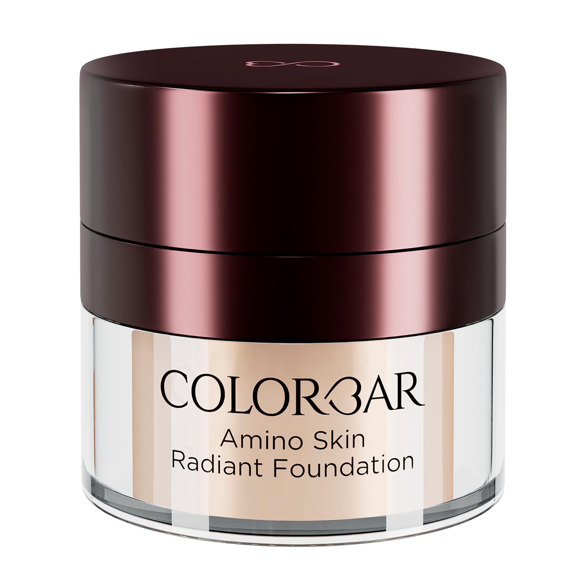 Petal Fair 002 Colorbar cream foundation jar with satin-finish formula