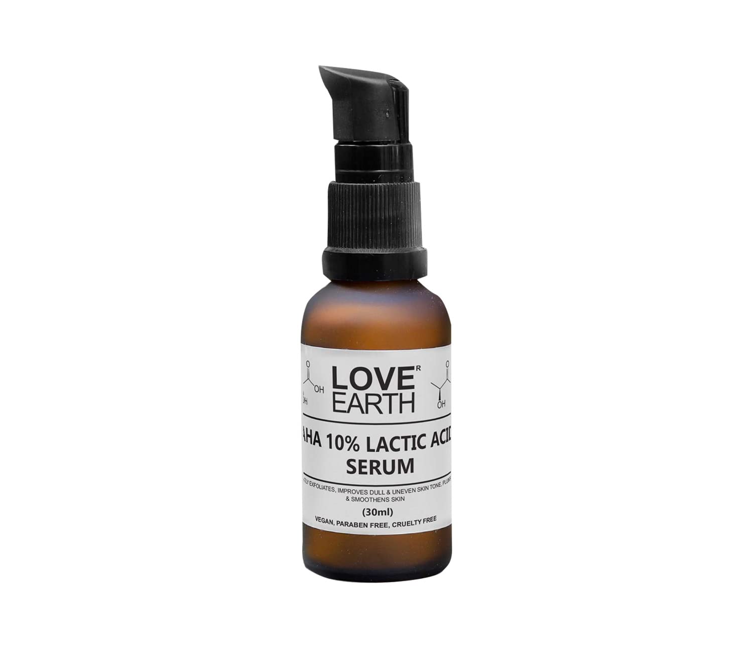 Love Earth AHA 10% Lactic Acid Serum With Organic Carrot Root & Hyaluronic Acid For Hyperpigmentation, Dark Spots & Ageing 30 ML – view 2