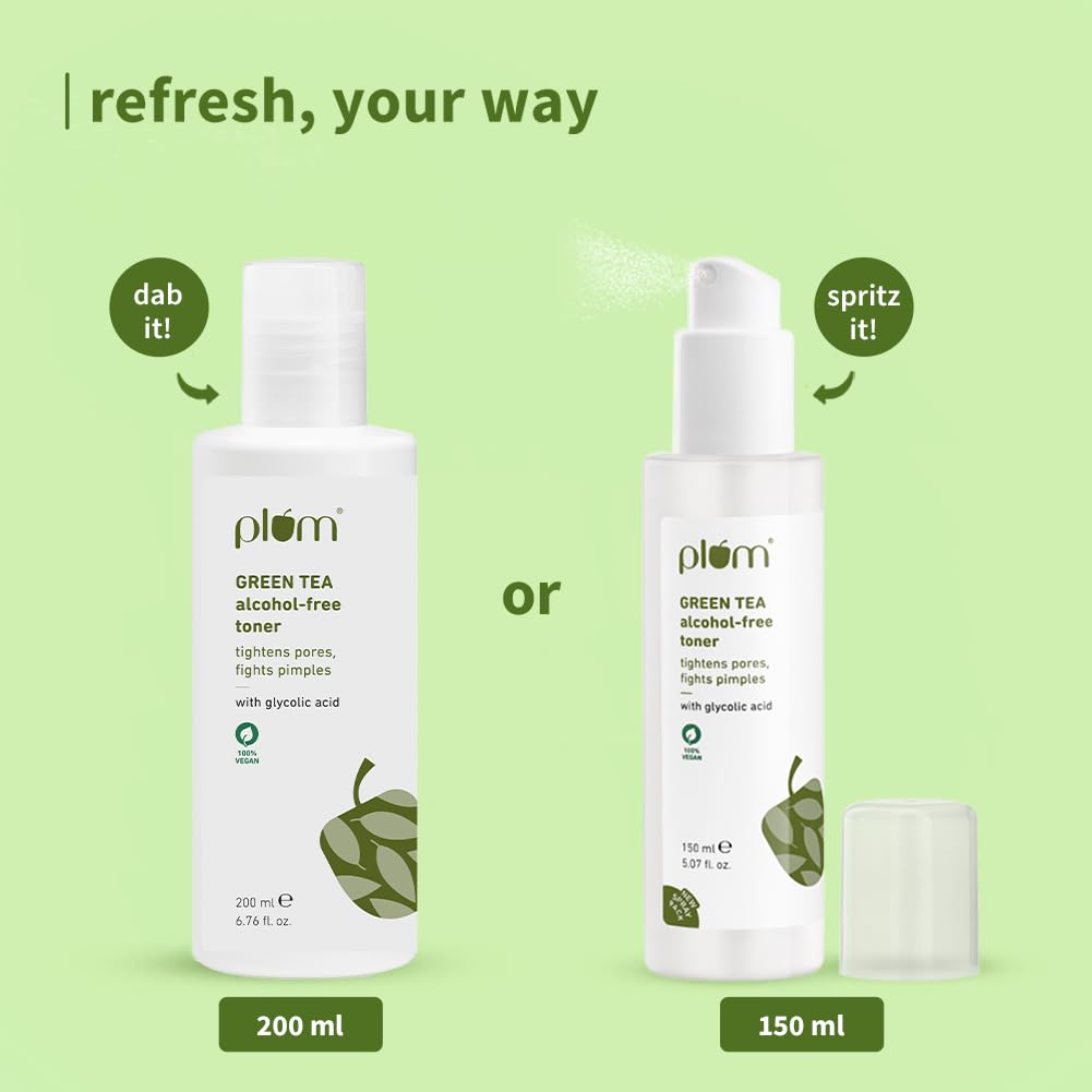 Plum Green Tea Face Toner For Oily, Acne-Prone Skin – view 2