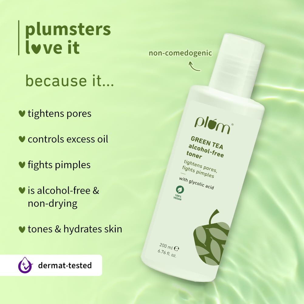 Plum Green Tea Face Toner For Oily, Acne-Prone Skin – view 3