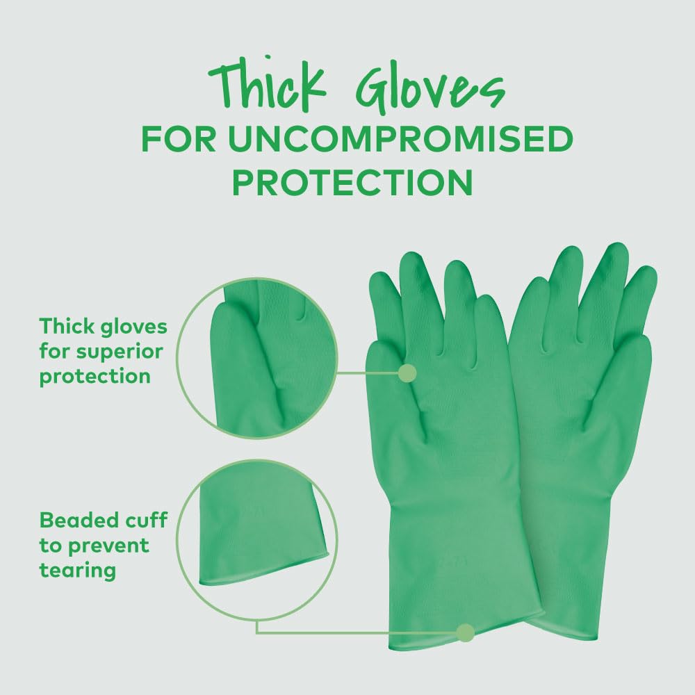 Scotch-Brite Aloe Vera coated Gloves, thick gloves for superior protection, aloe vera gel coating for cool hands, superior protection, anti- slip material – view 4