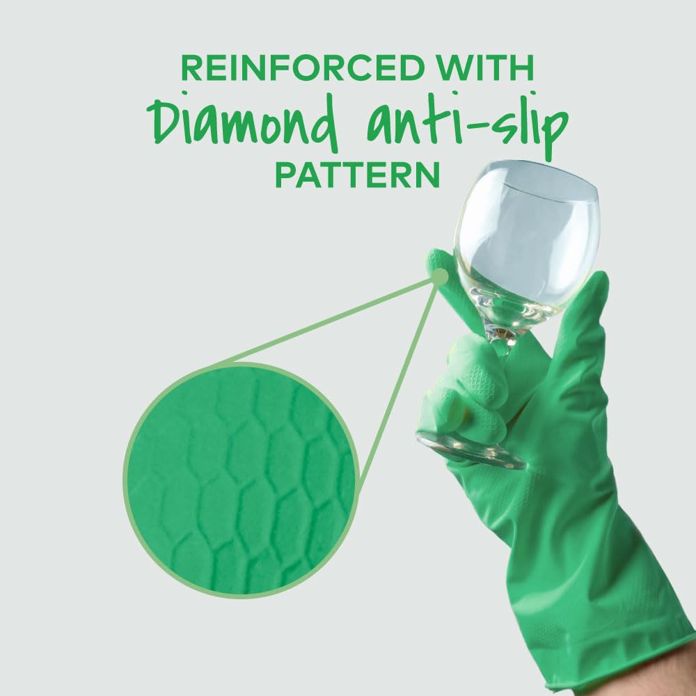 Scotch-Brite Aloe Vera coated Gloves, thick gloves for superior protection, aloe vera gel coating for cool hands, superior protection, anti- slip material – view 5