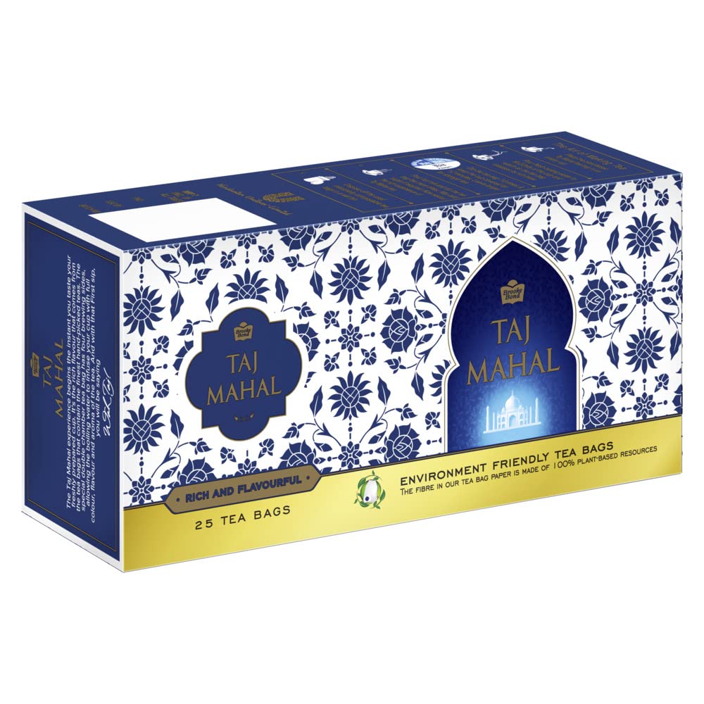Taj Mahal Brooke Bond, 25 Tea Bags, 25 Grams, Vegetarian – view 3