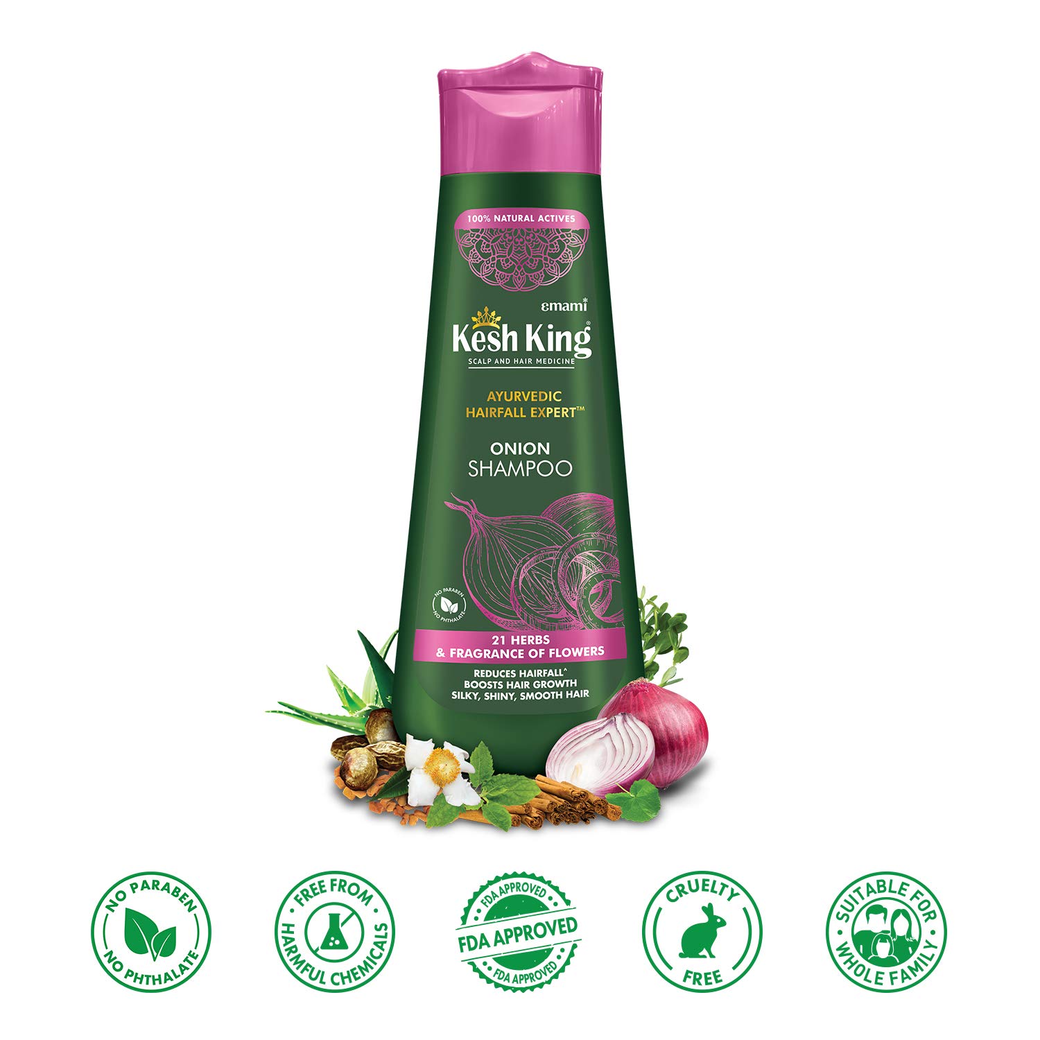 Kesh King Scalp and Hair Medicine Ayurvedic Hairfall Expert Onion Shampoo 300ml – view 2