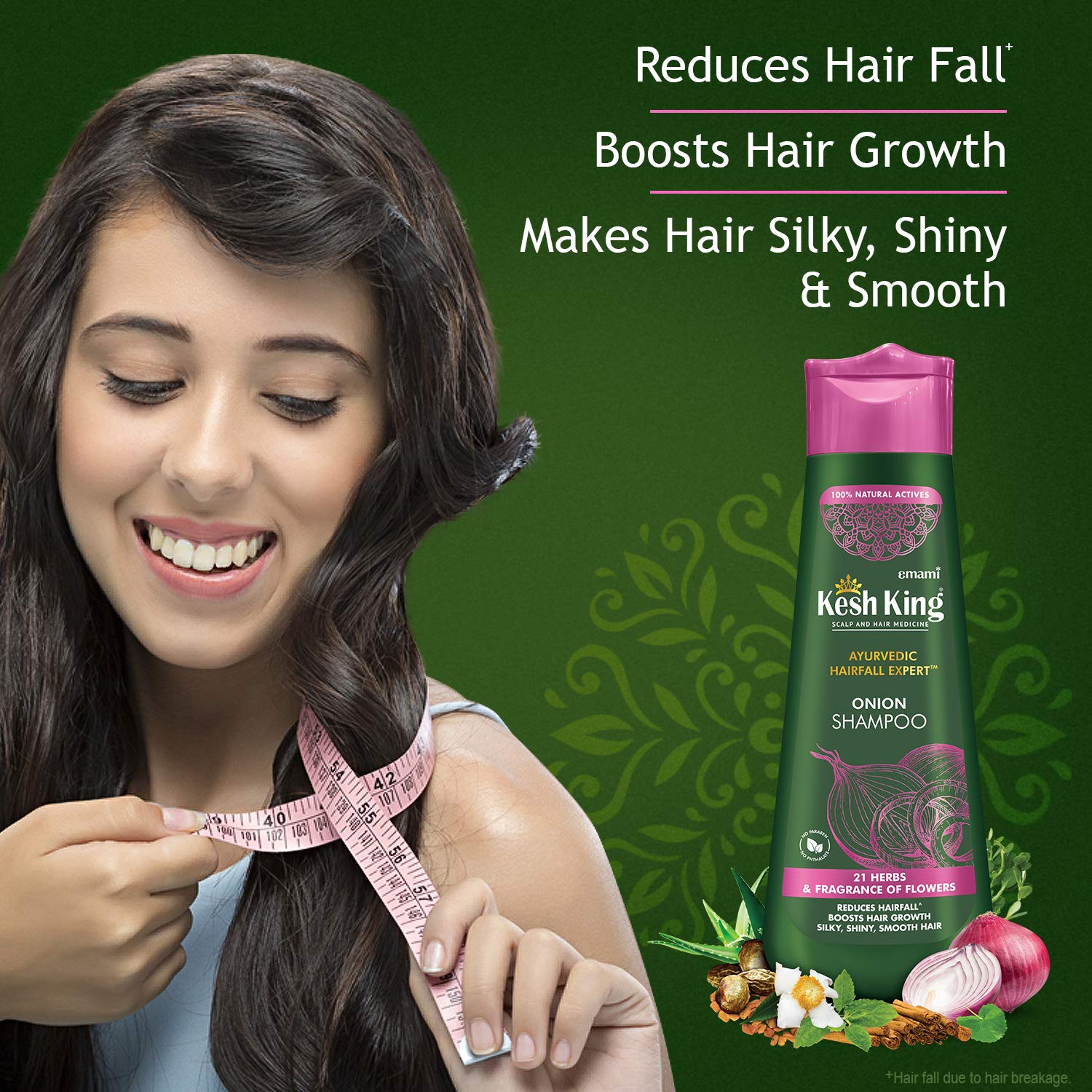 Kesh King Scalp and Hair Medicine Ayurvedic Hairfall Expert Onion Shampoo 300ml – view 4