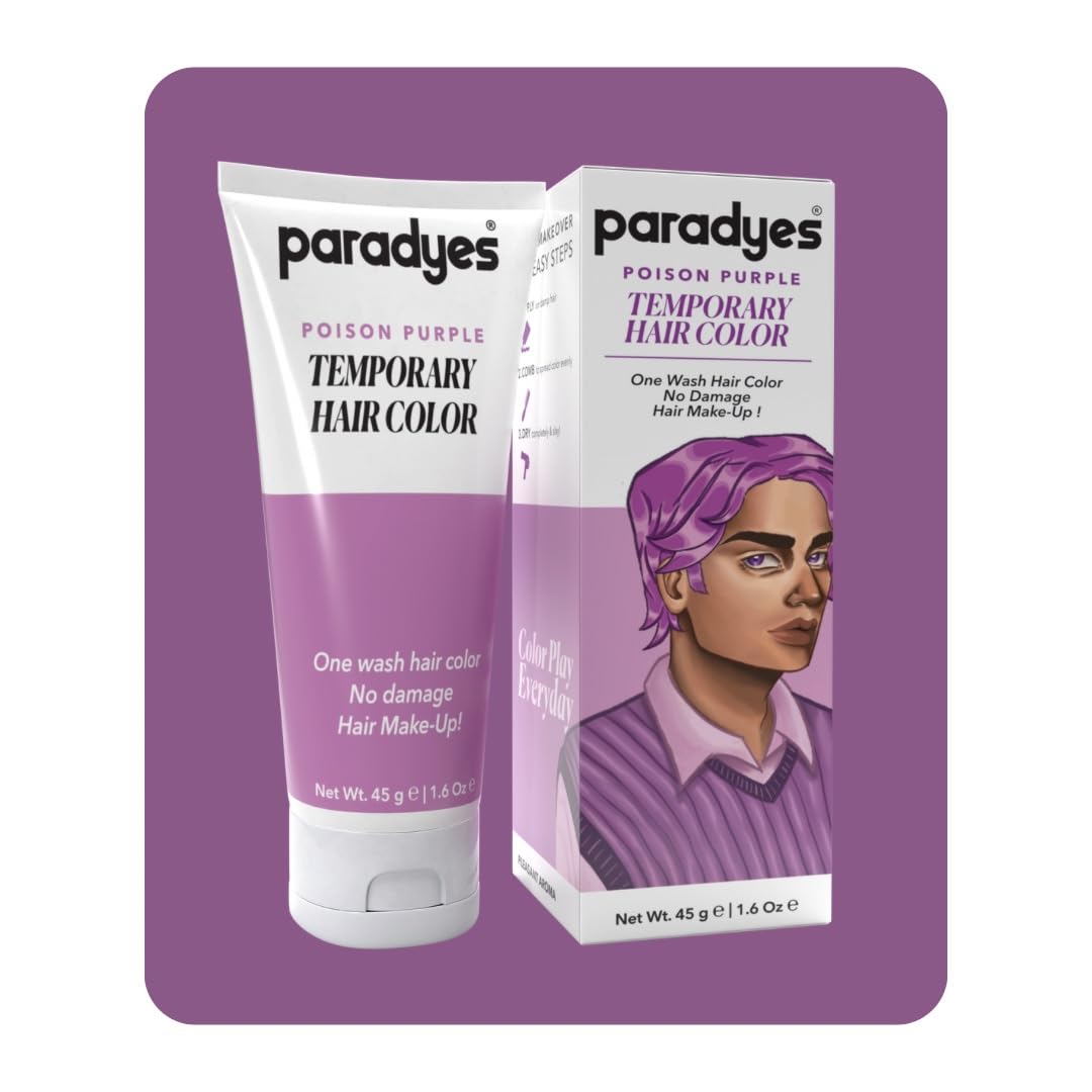 Paradyes Poison Purple temporary hair color 45 g pack