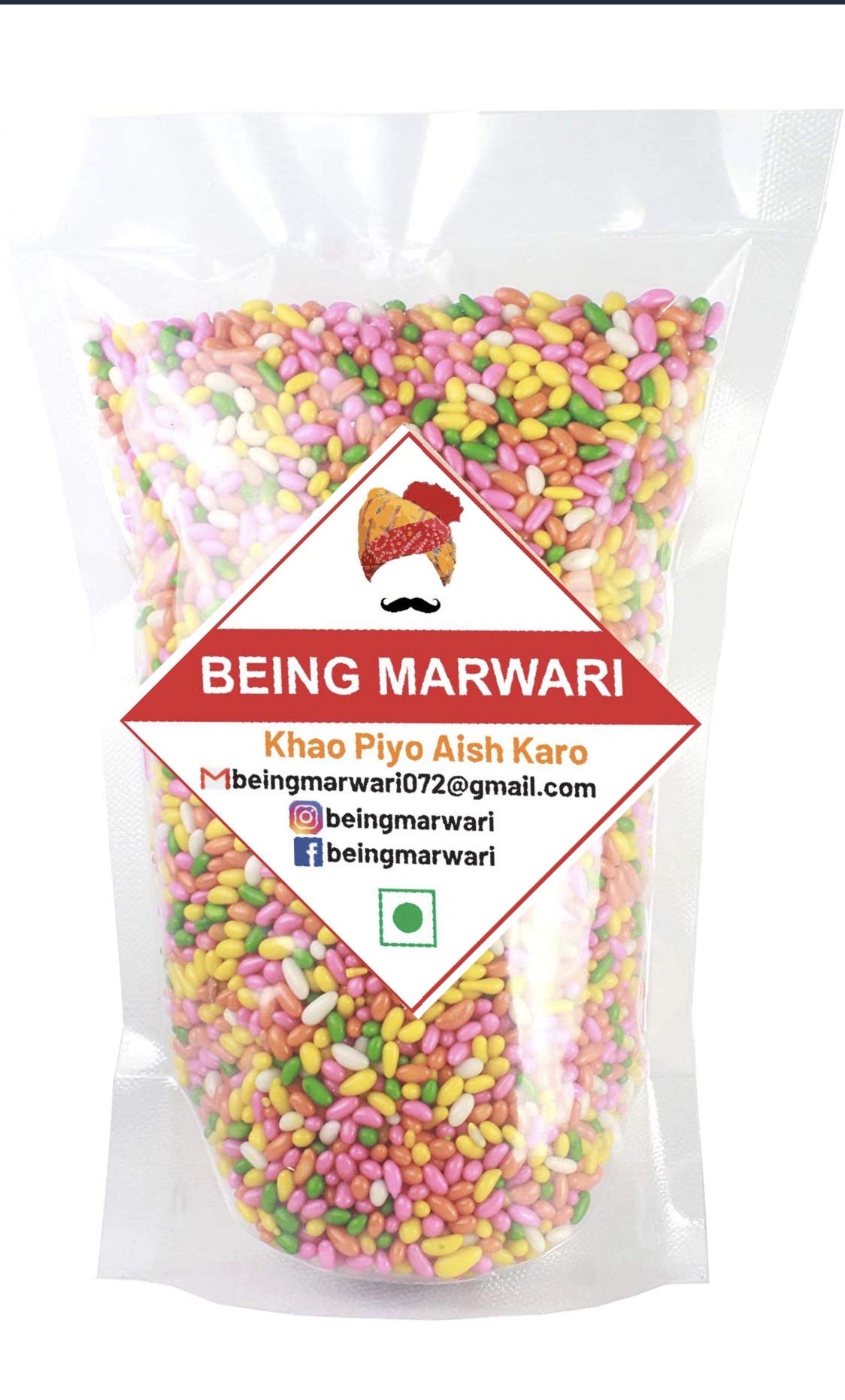Being Marwari Mouth Freshner Medium Coloured Saunf , 400g