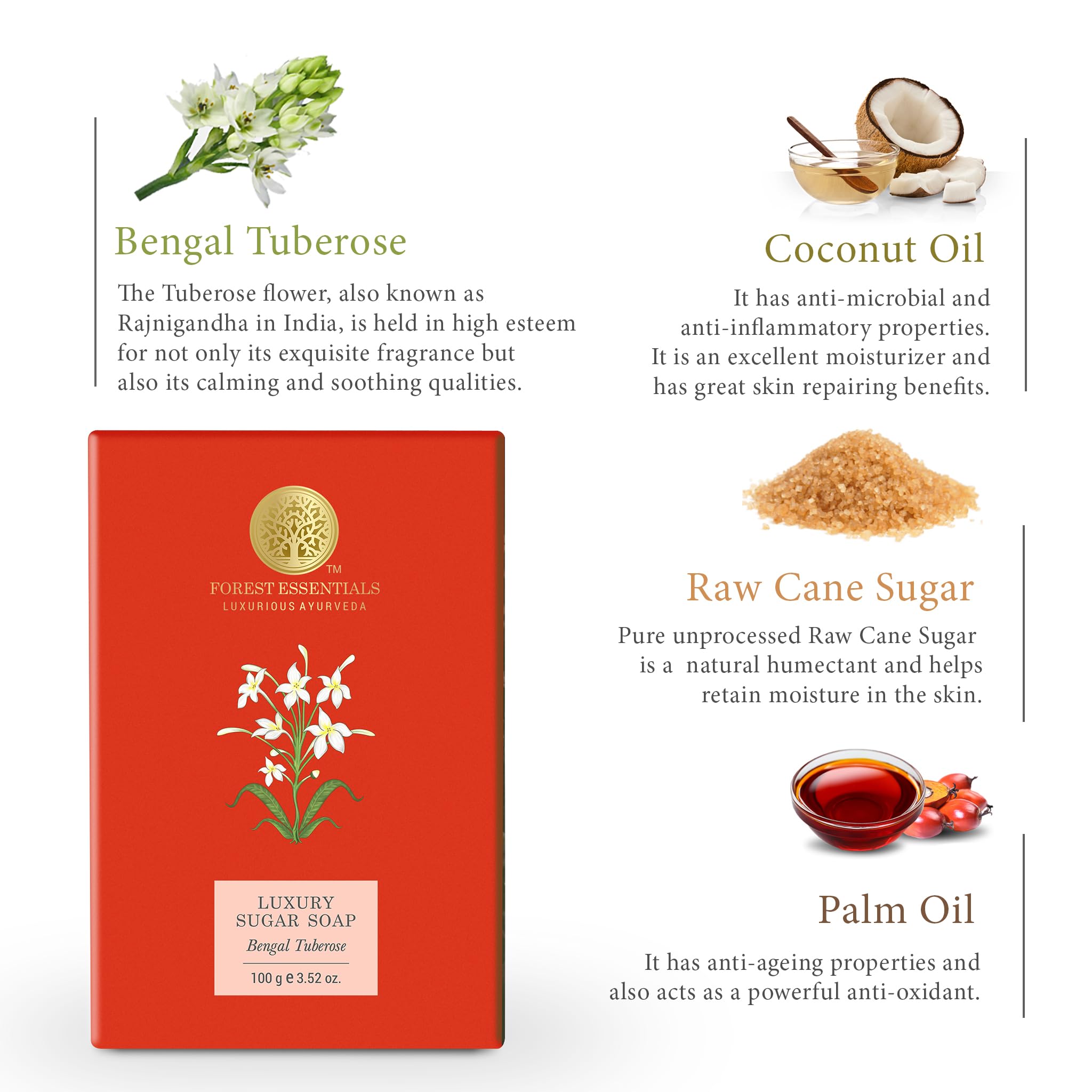 Forest Essentials Luxury Sugar Soap – view 4