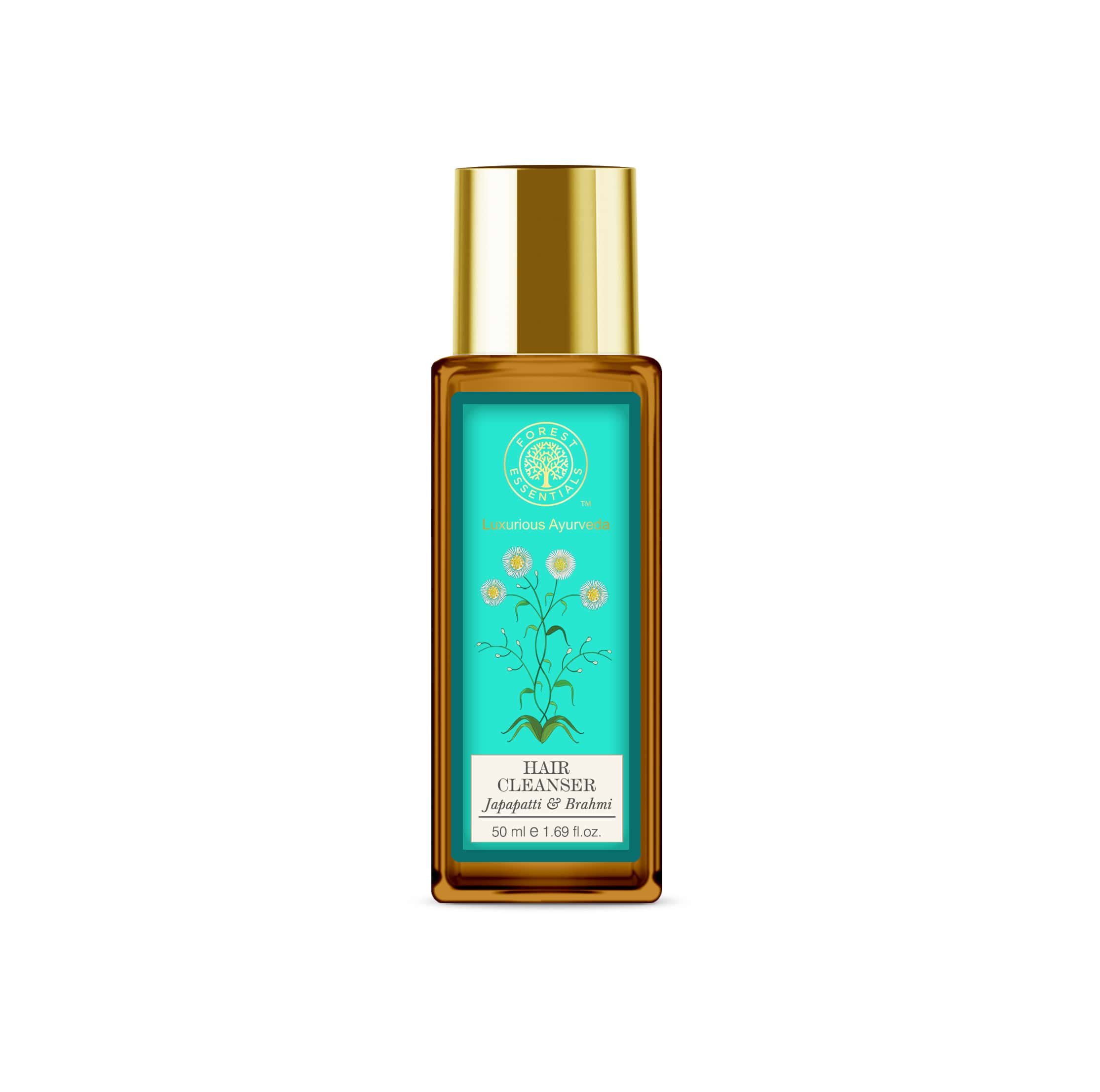 Forest Essentials Hair Conditioner,Hair Cleanser Japapatti and Brahmi, 50ml & FE Ayurvedic Herb Enriched Head Massage Oil Japapatti 200 ml – view 2