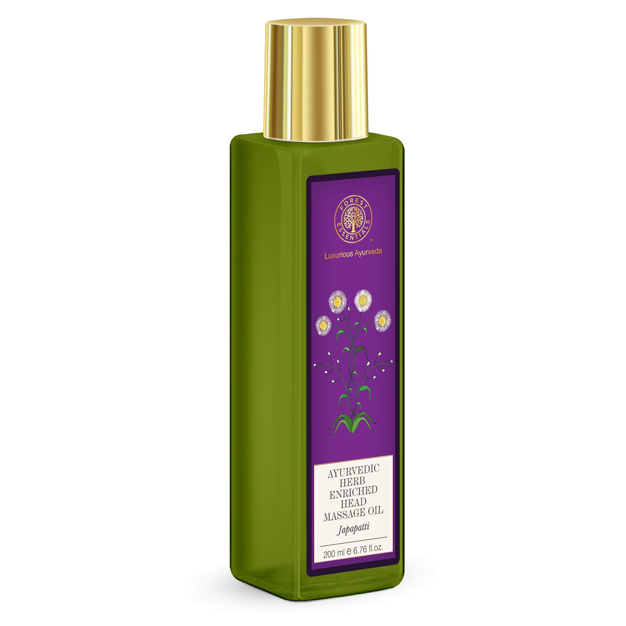 Forest Essentials Hair Conditioner,Hair Cleanser Japapatti and Brahmi, 50ml & FE Ayurvedic Herb Enriched Head Massage Oil Japapatti 200 ml – view 5
