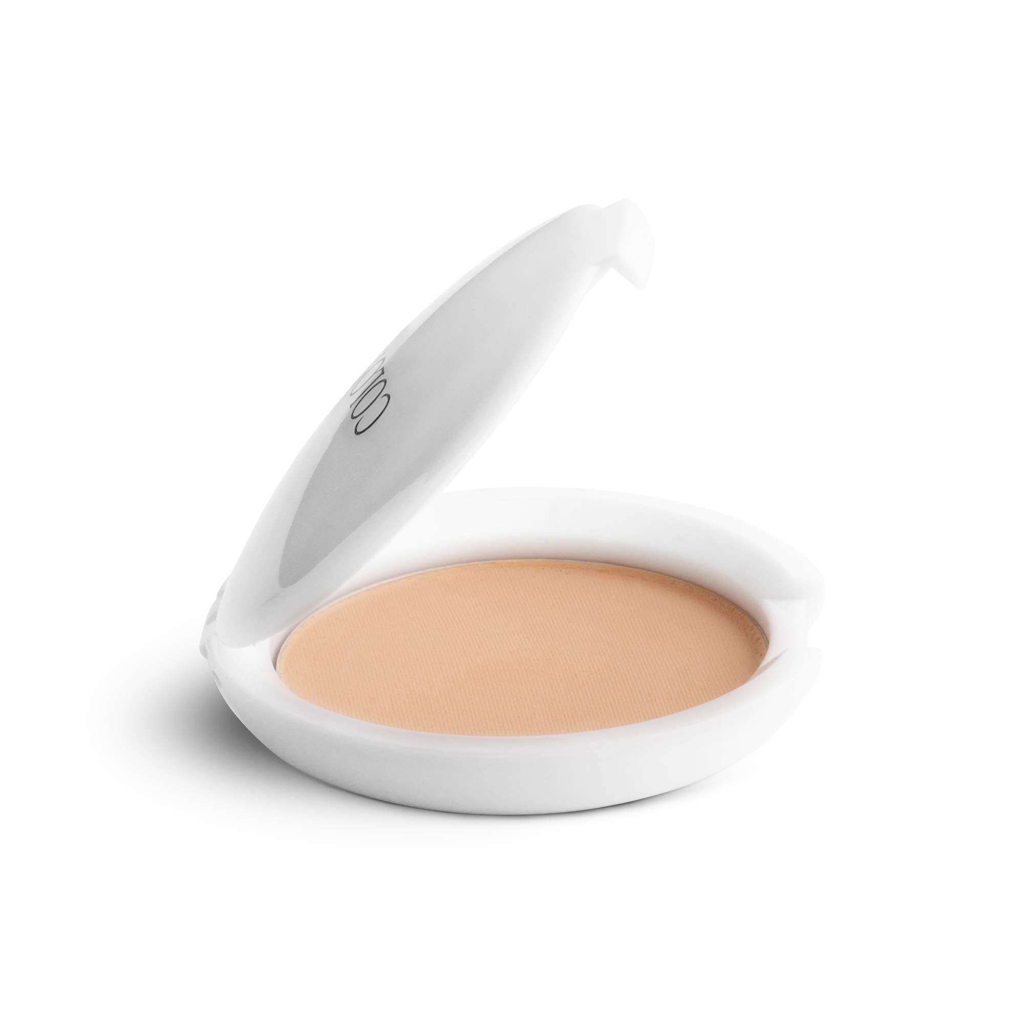 Just Beige compact powder case for matte everyday face makeup