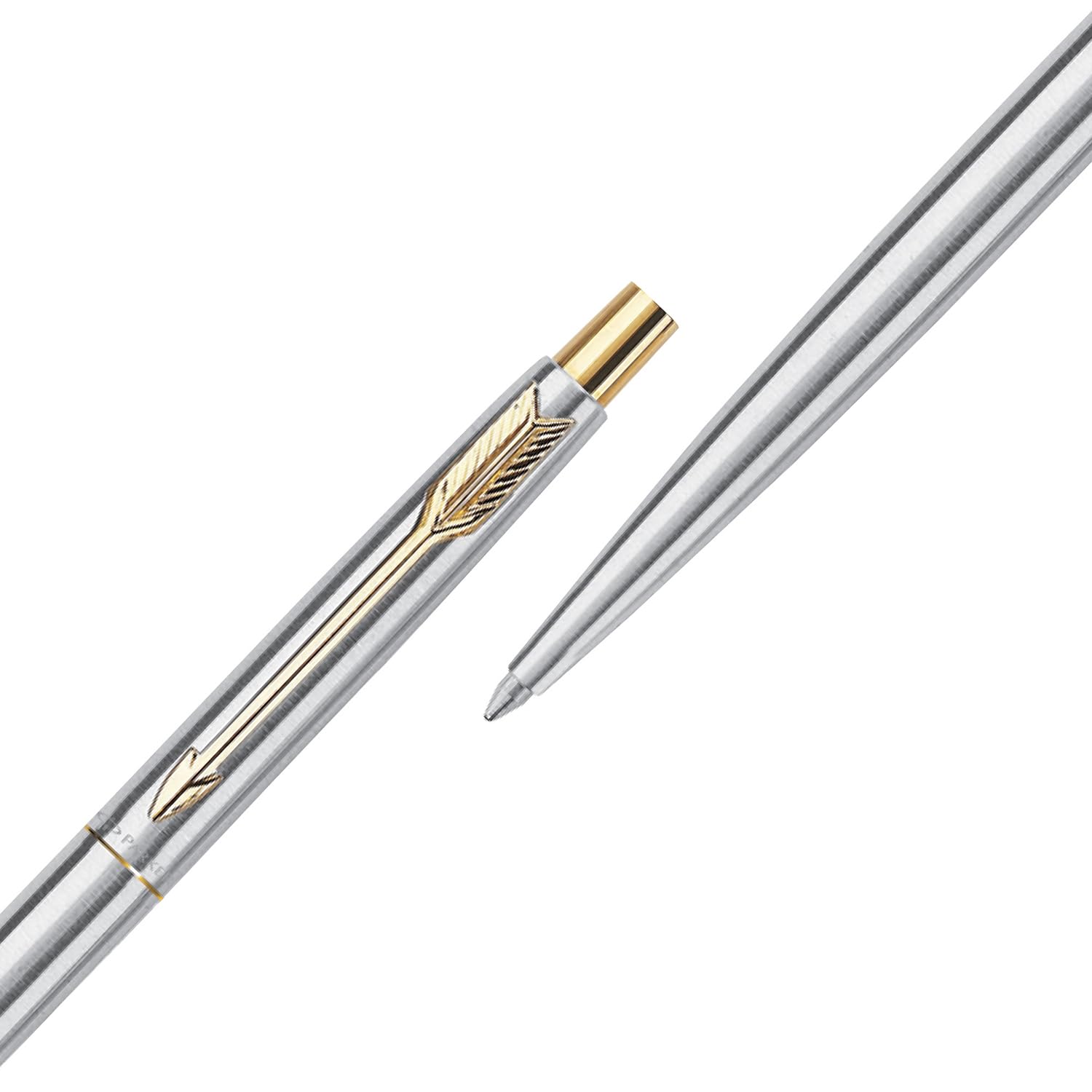 Parker Classic Stainless Steel Gold Trim Ball Pen – view 5
