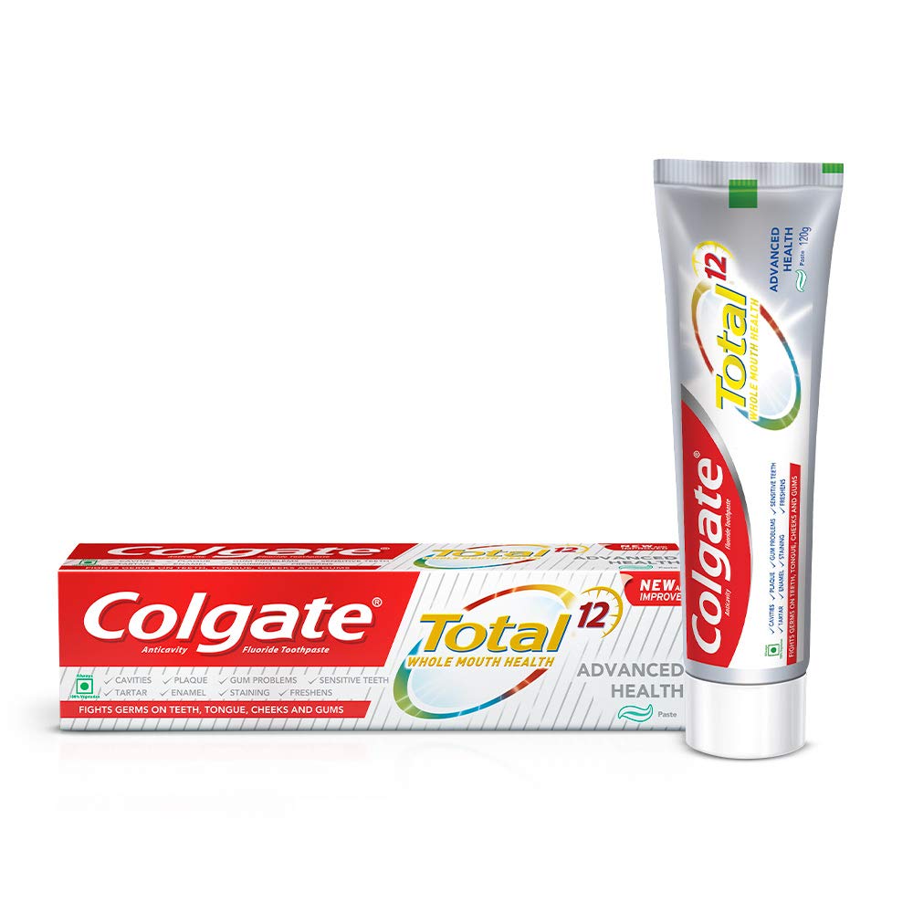 Colgate Total Whole Mouth Health, Antibacterial Toothpaste, 120gm (Advanced Health) – view 6
