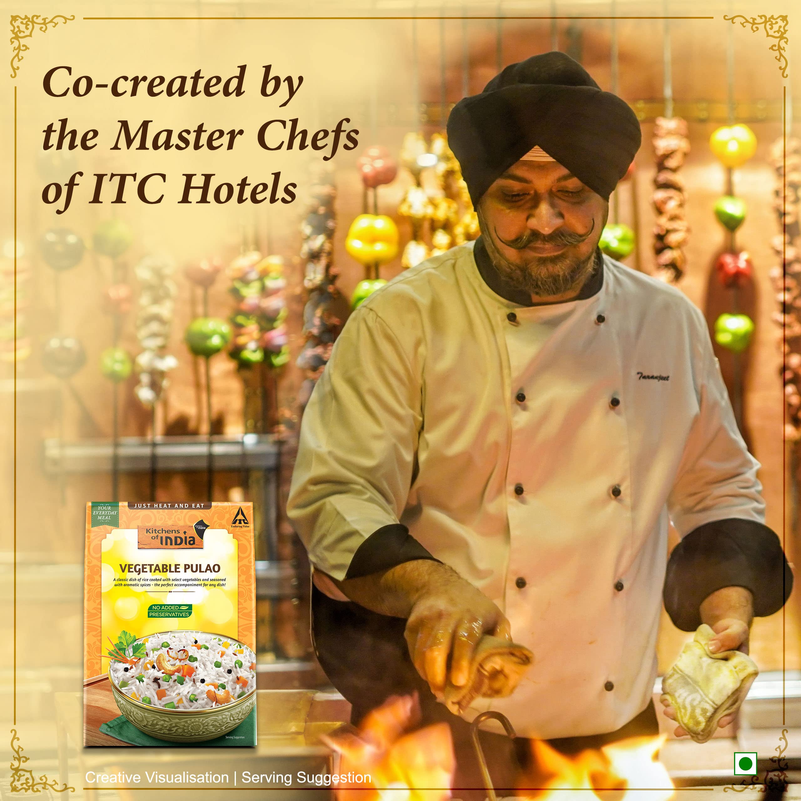 Kitchens of India Vegetable Pulao, ITC Ready to Eat Indian Dish, Just Heat and Eat, 250g – view 3