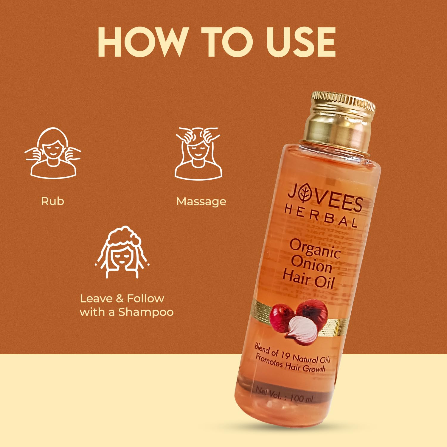 Organic Onion Hair Oil- 100ml – view 6