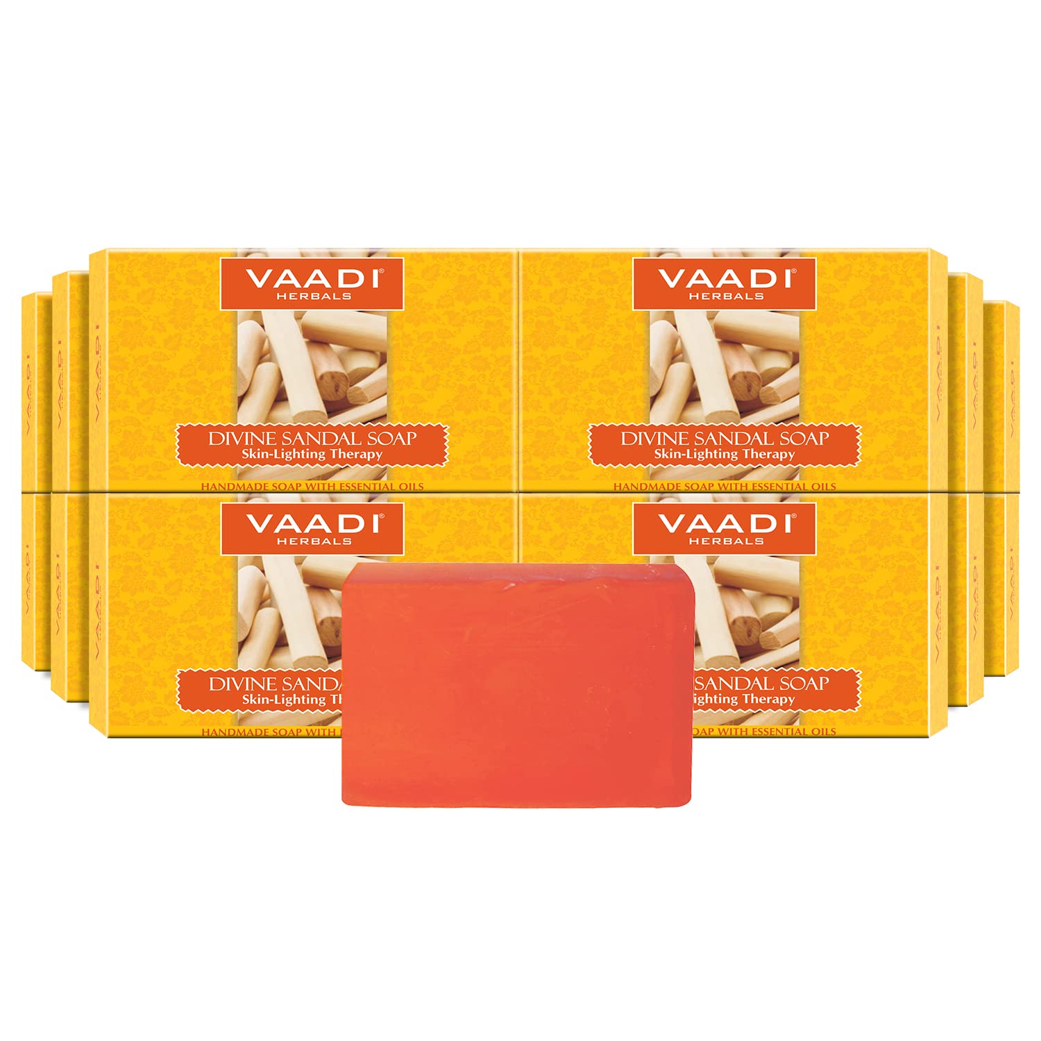 Vaadi Herbals sandal soap pack with saffron and turmeric bars