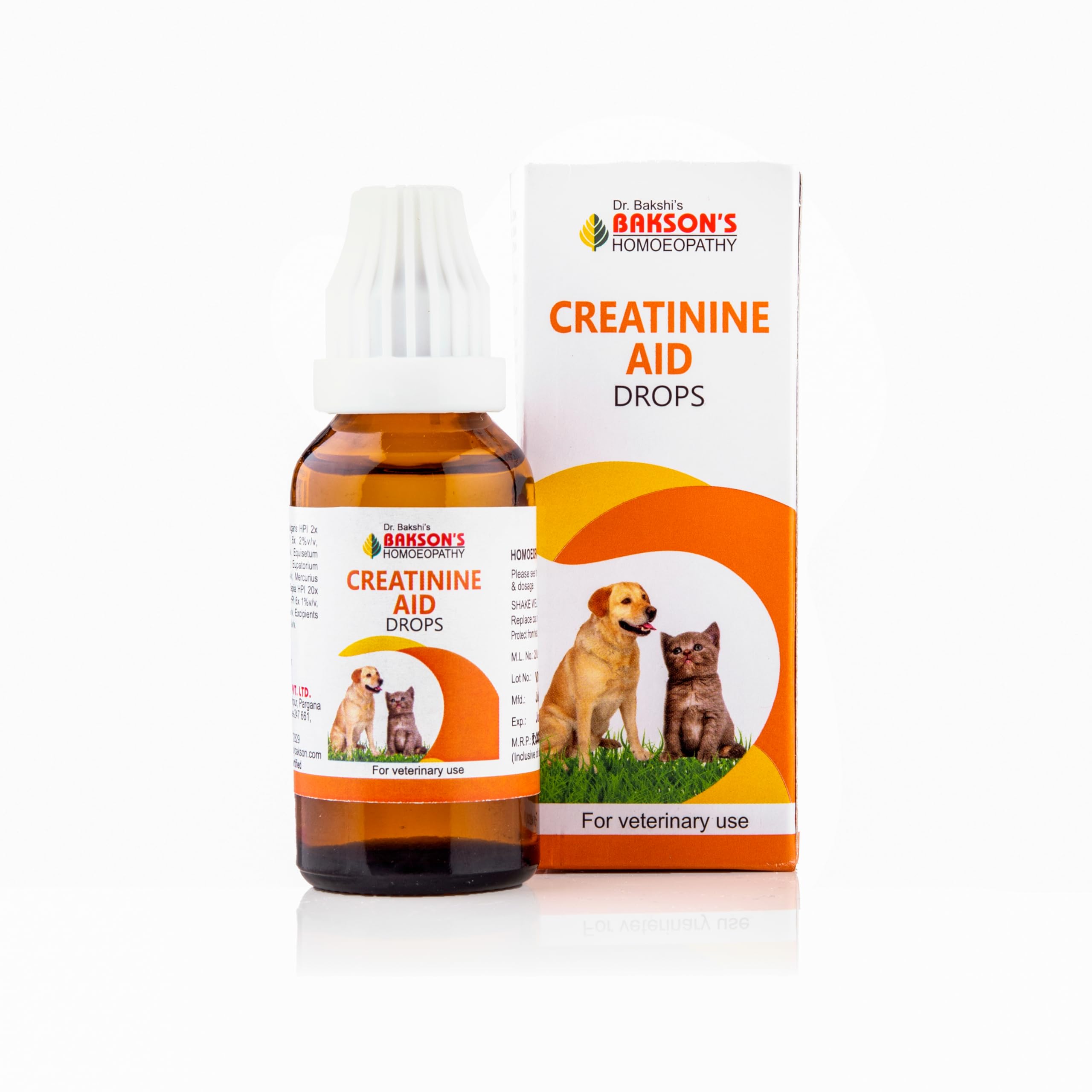 Bakson pet renal support drops pack and bottle 30 ml
