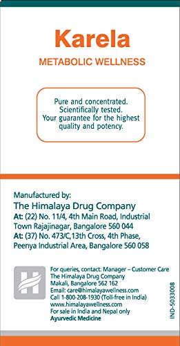 Himalaya Himalaya Wellness Pure Herbs Karela Metabolic Wellness - 60 Tablets, White – view 2