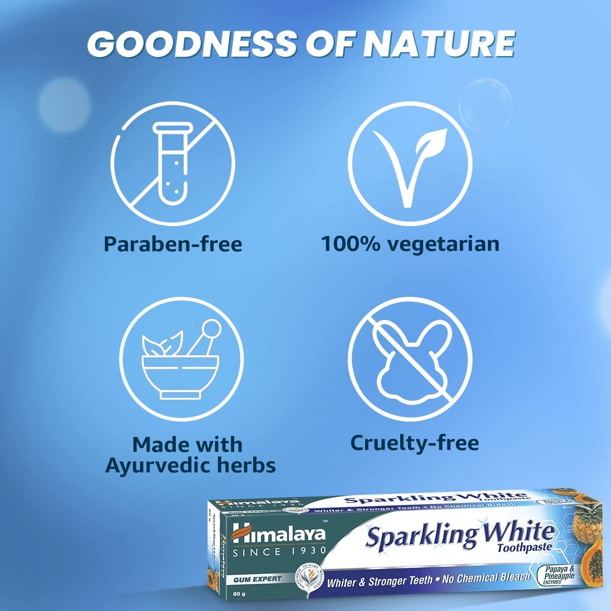 Himalaya Herbals Sparkling Whitening Toothpaste 150g – view 6