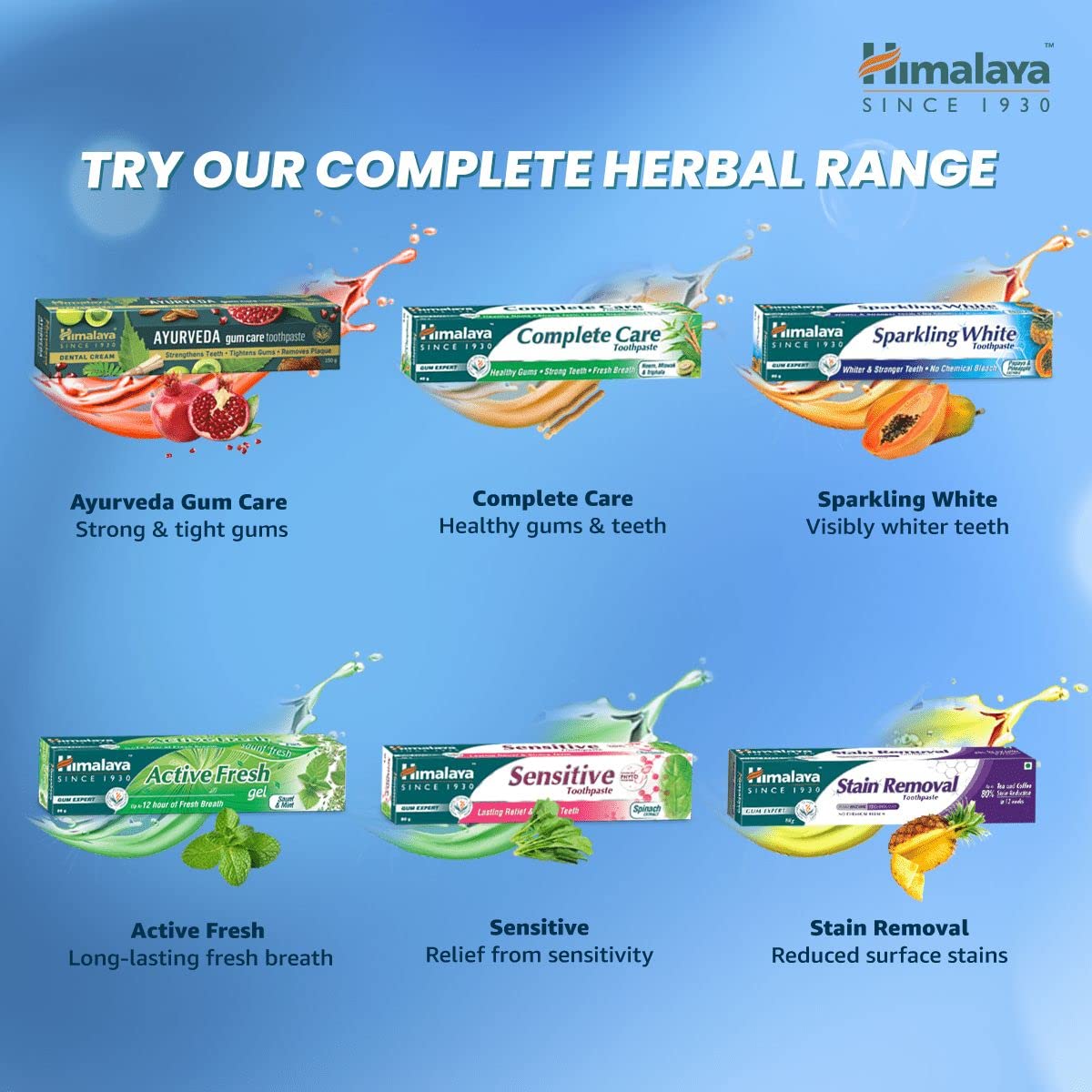 Himalaya Herbals Sparkling Whitening Toothpaste 150g – view 7