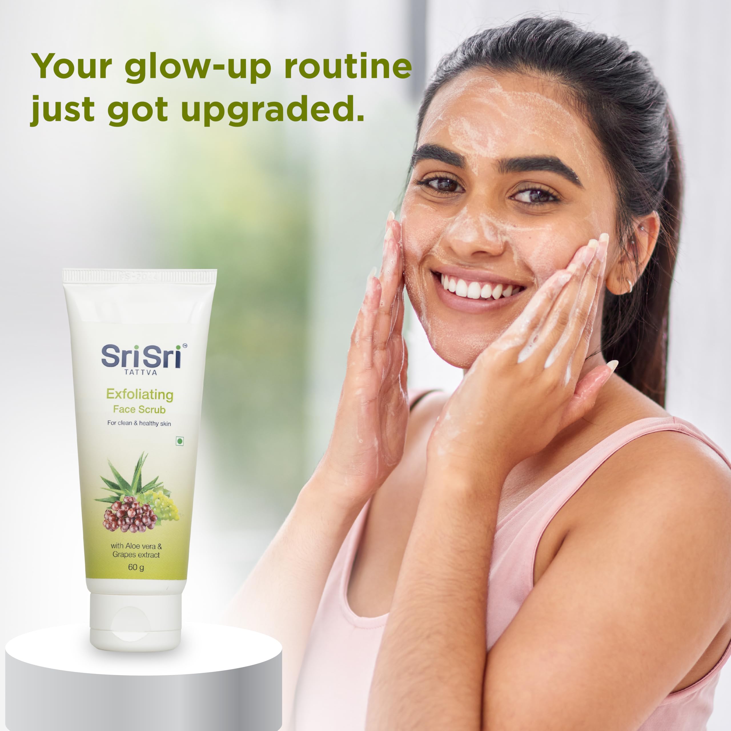 Sri Sri Tattva Exfoliating Face Scrub, 60g (Pack of 3) – view 5