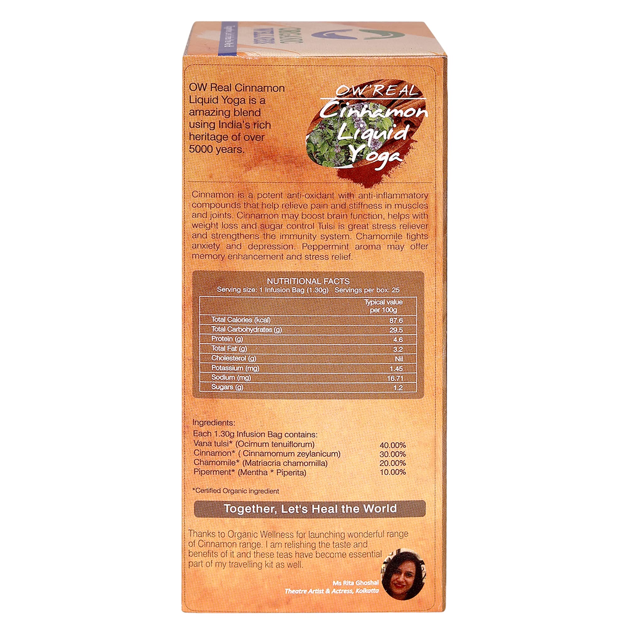 Organic Wellness Cinnamon Liquid Yoga Tea – view 2