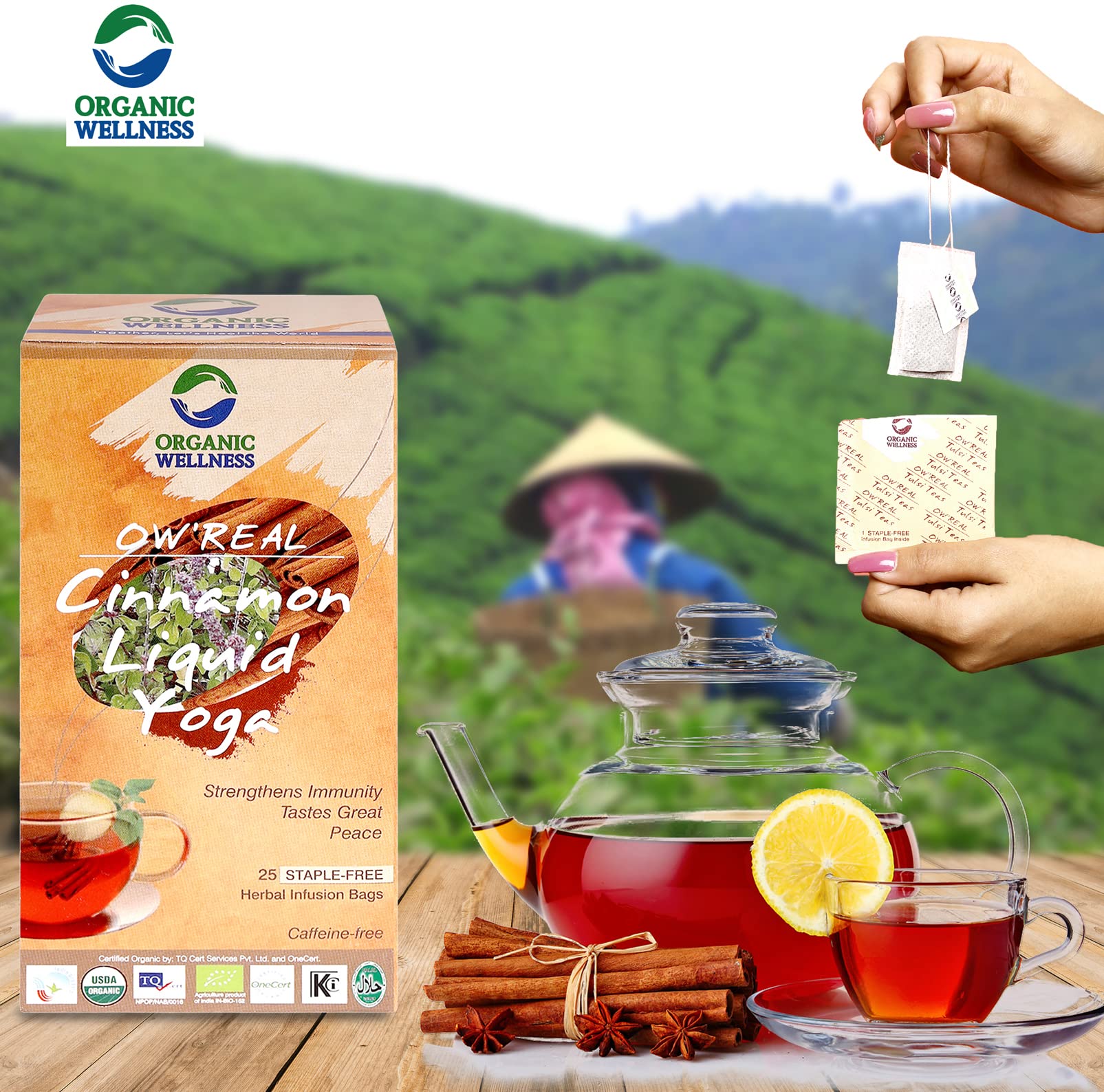 Organic Wellness Cinnamon Liquid Yoga Tea – view 3