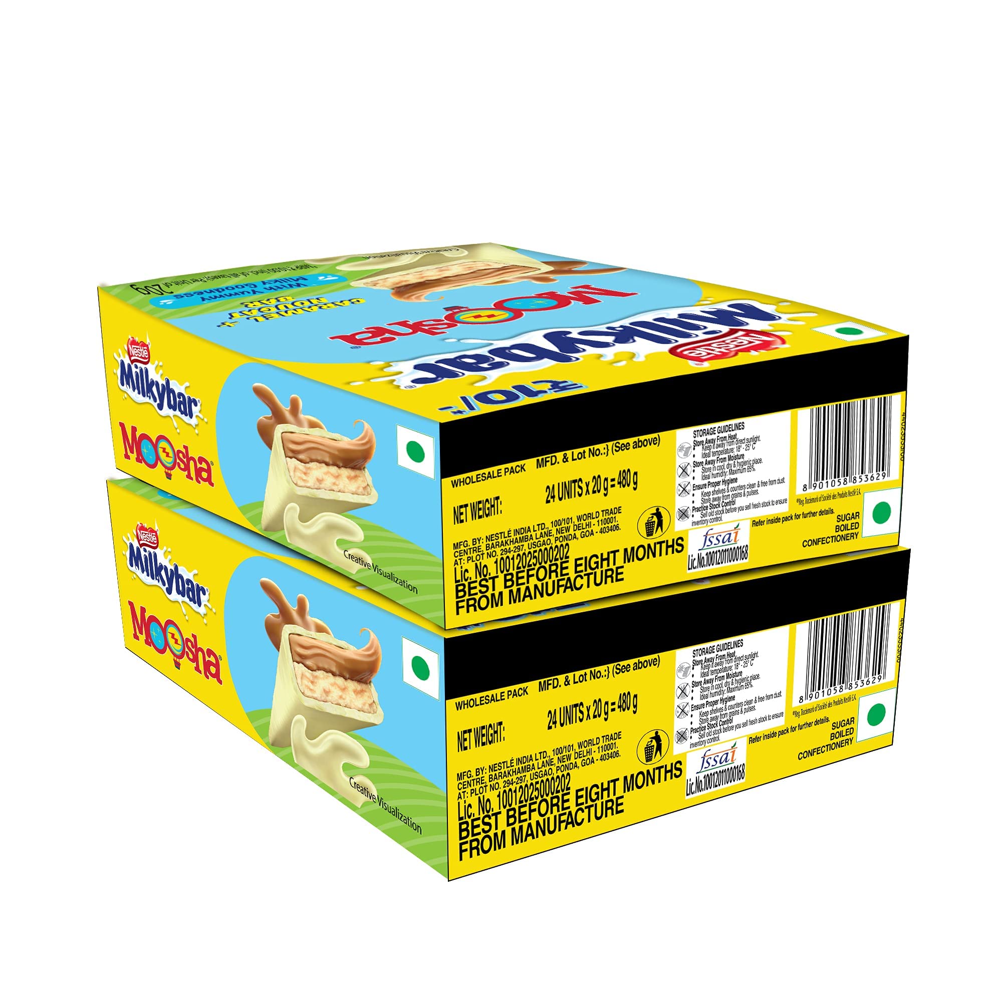 Nestle Milkybar Moosha Caramel + Nougat Bar- 18 gram Each Pack of 48 Units – view 7
