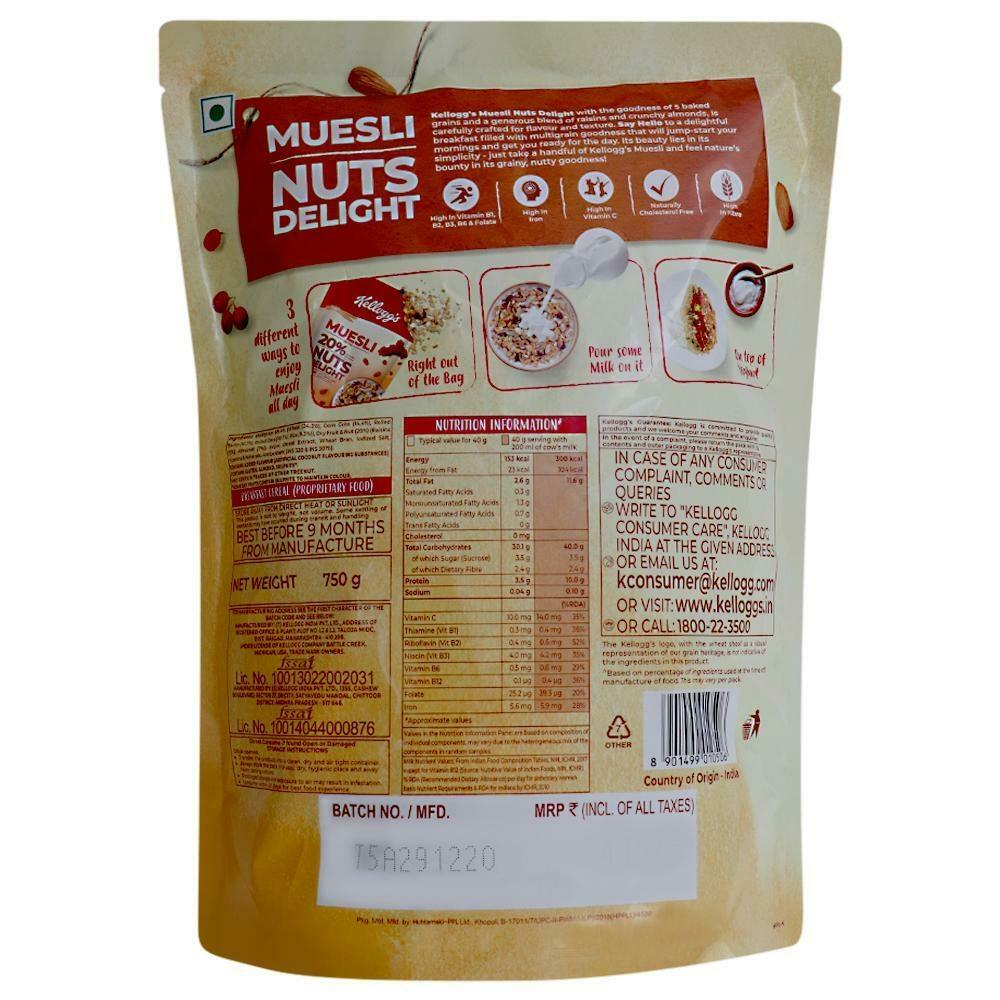 Kellogg's Nuts Delight Muesli 750 G – view 2