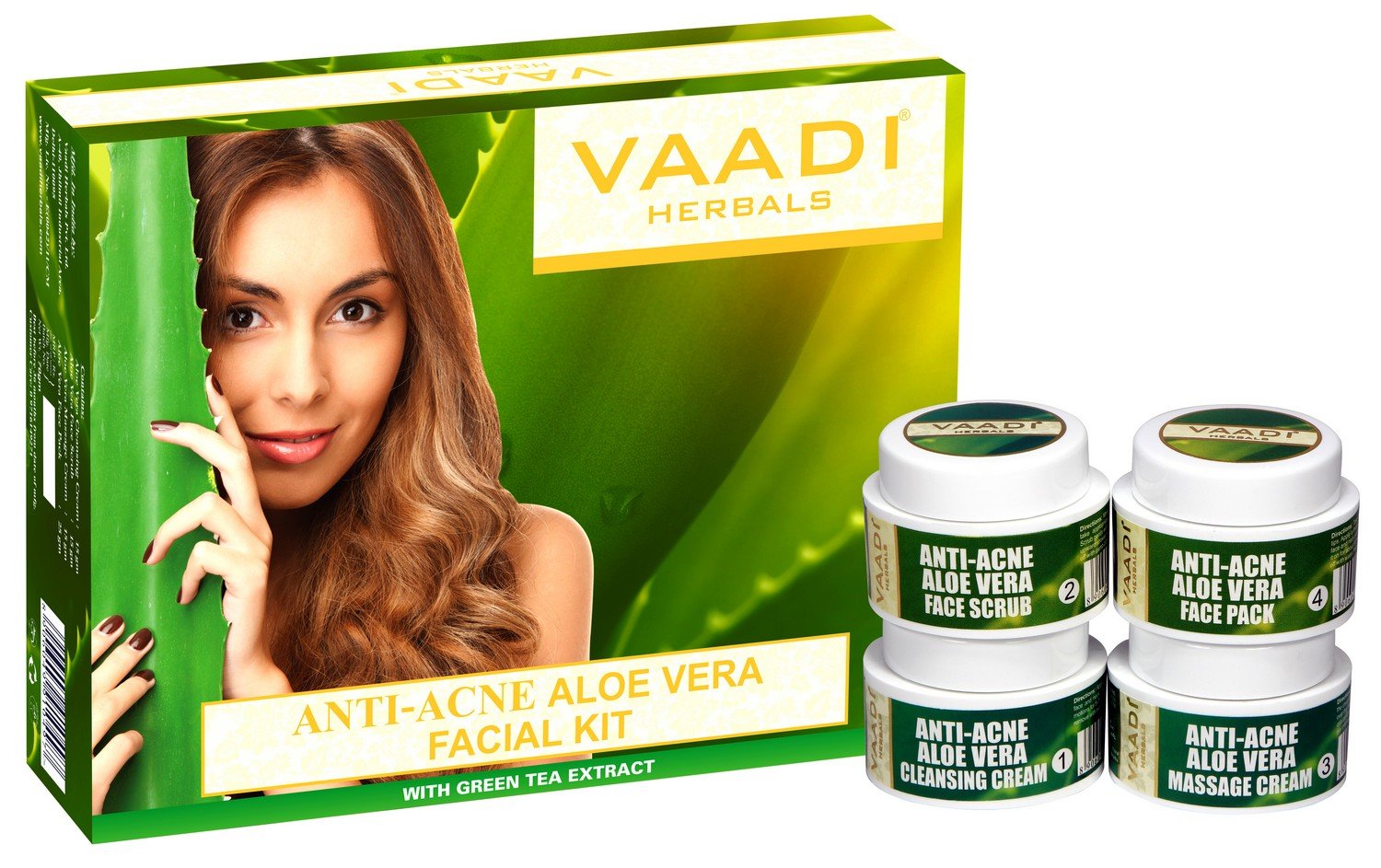 Vaadi Herbals aloe vera facial kit with green tea extract