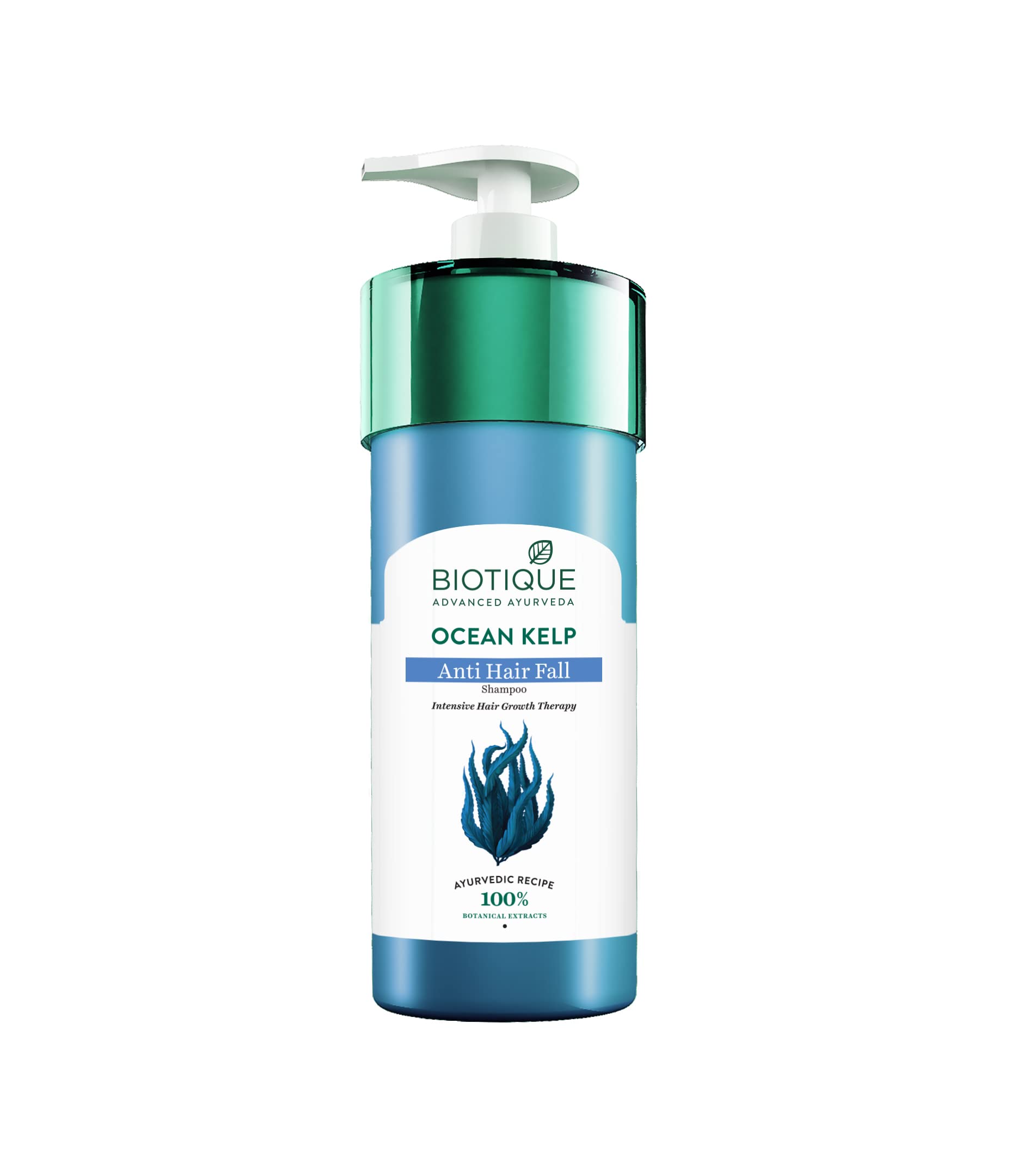 Biotique Ocean Kelp shampoo bottle for anti hairfall care