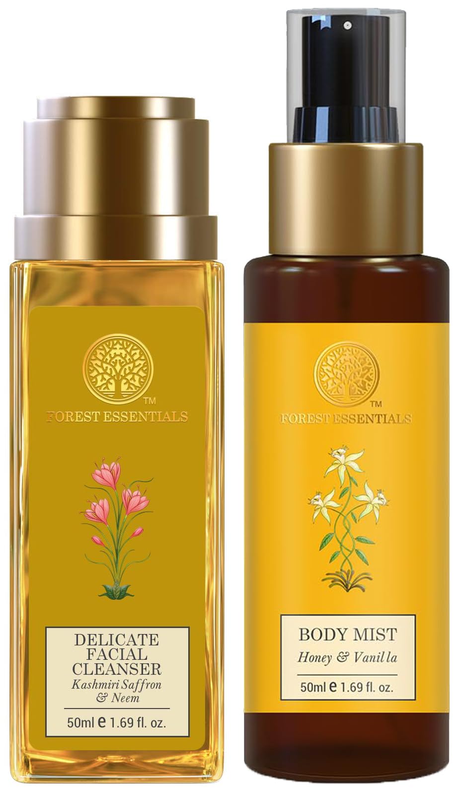 Honey and vanilla body mist with facial cleanser combo
