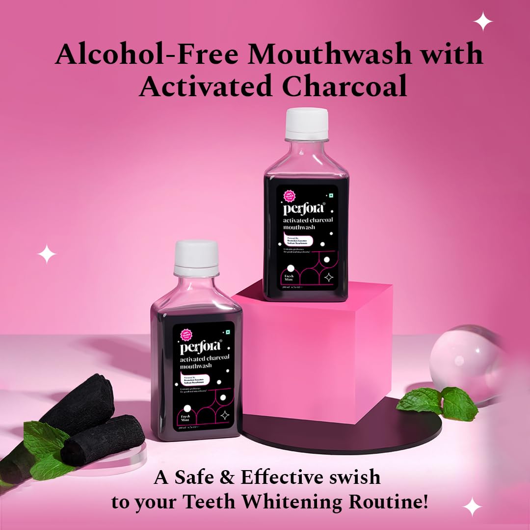 Perfora Activated Charcoal Teeth Whitening Mouthwash – view 2
