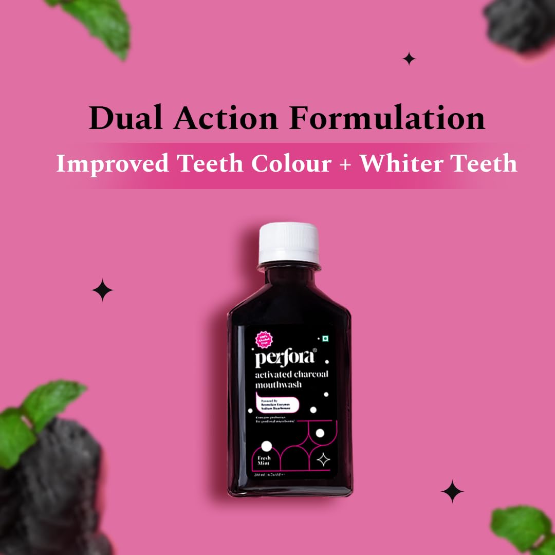 Perfora Activated Charcoal Teeth Whitening Mouthwash – view 3