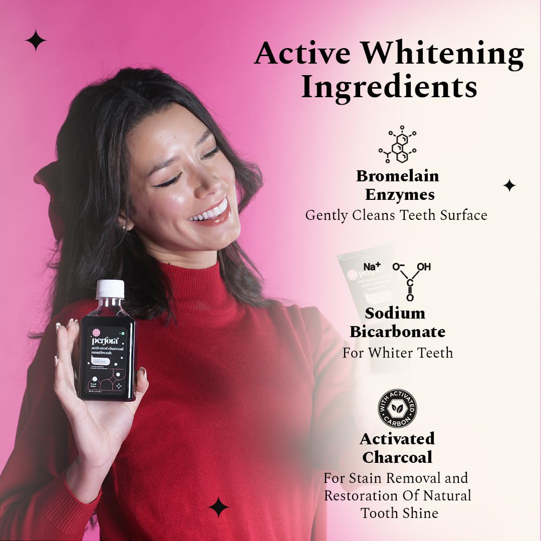 Perfora Activated Charcoal Teeth Whitening Mouthwash – view 5