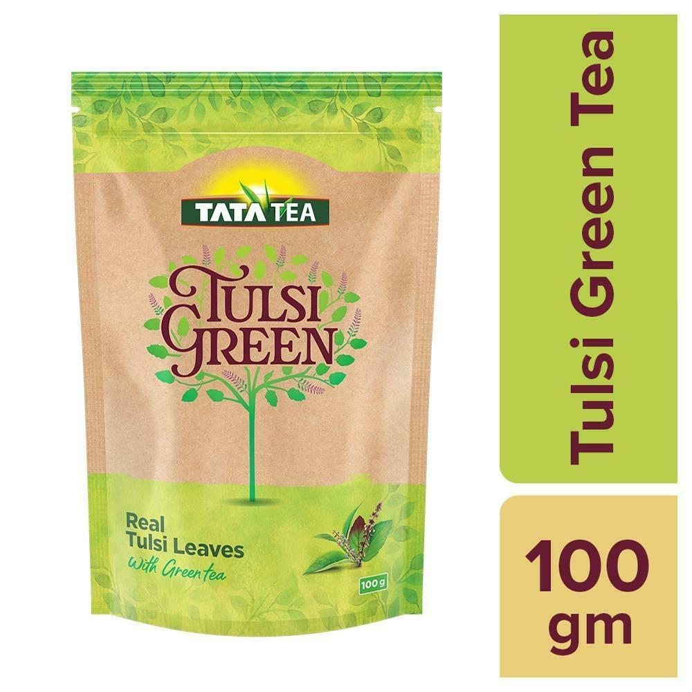 Tata Tea green tea with tulsi leaves 100 g pouch