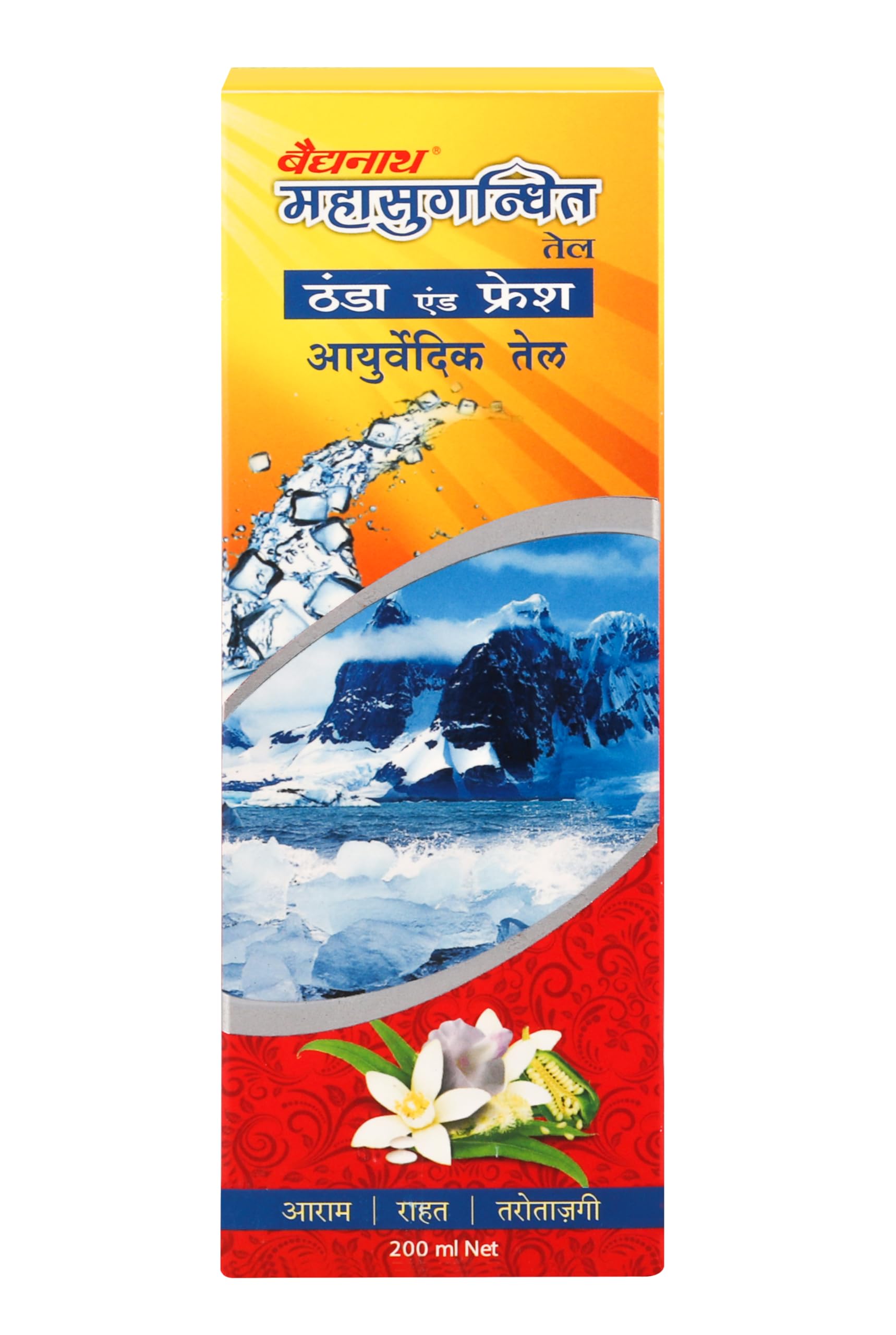 Baidyanath Mahasugandhit Tail Ayurvedic oil bottle 500 ml front view