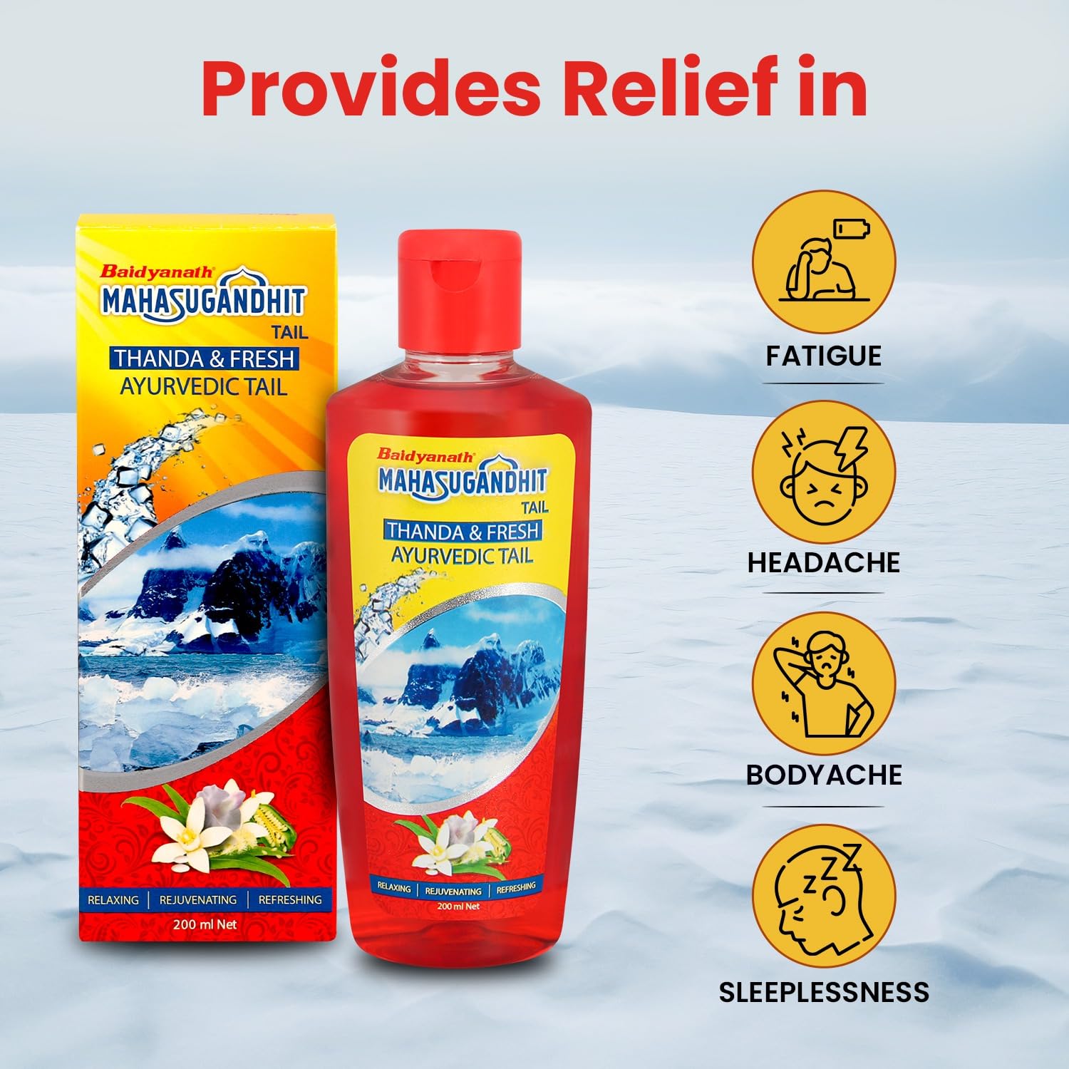 Baidyanath Mahasugandhit Tail (500 ml) – view 3