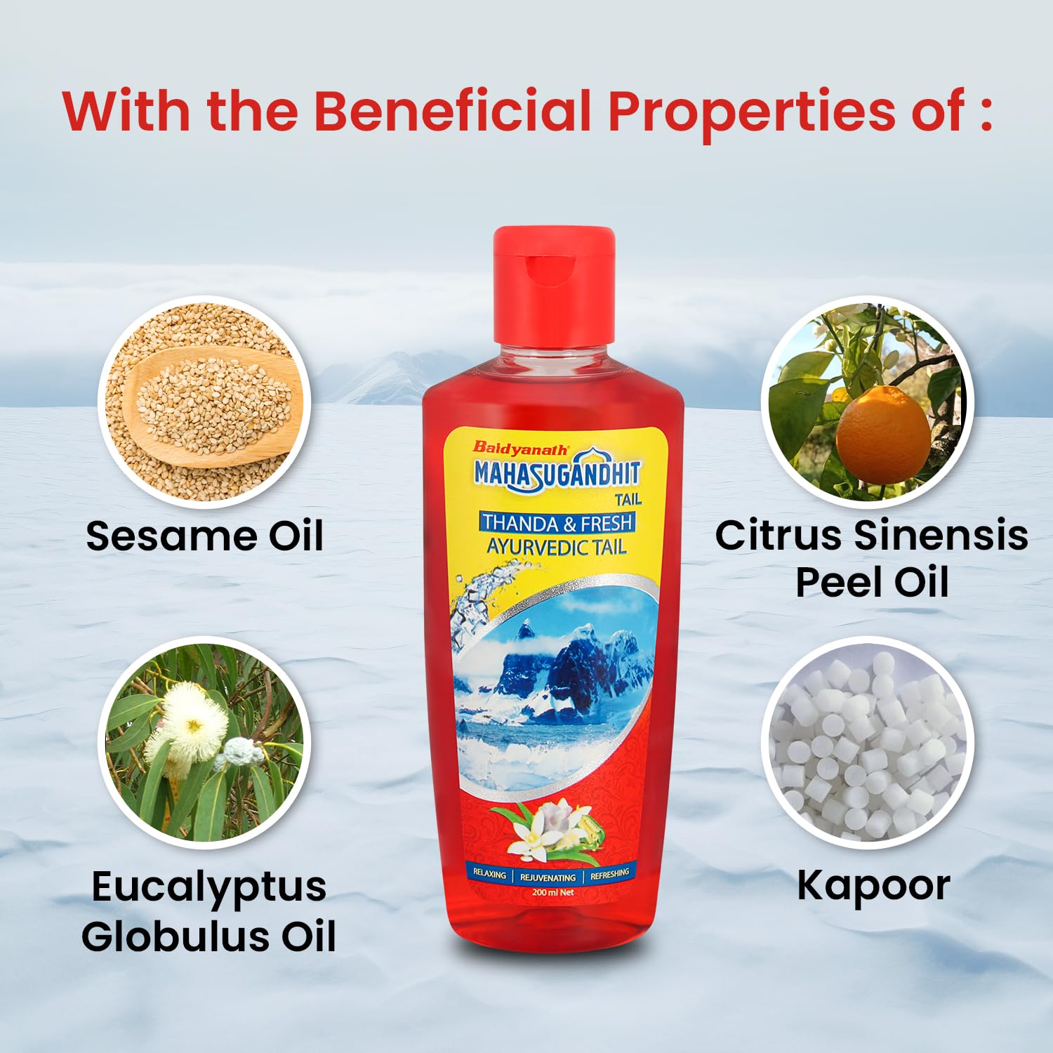 Baidyanath Mahasugandhit Tail (500 ml) – view 4