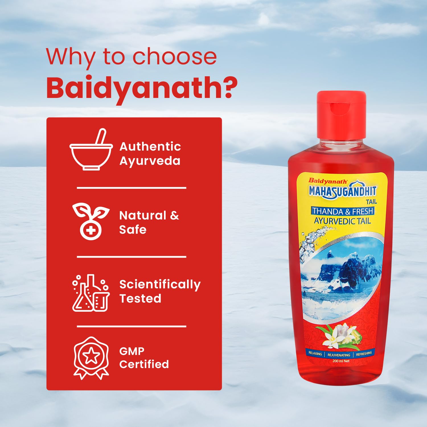 Baidyanath Mahasugandhit Tail (500 ml) – view 6