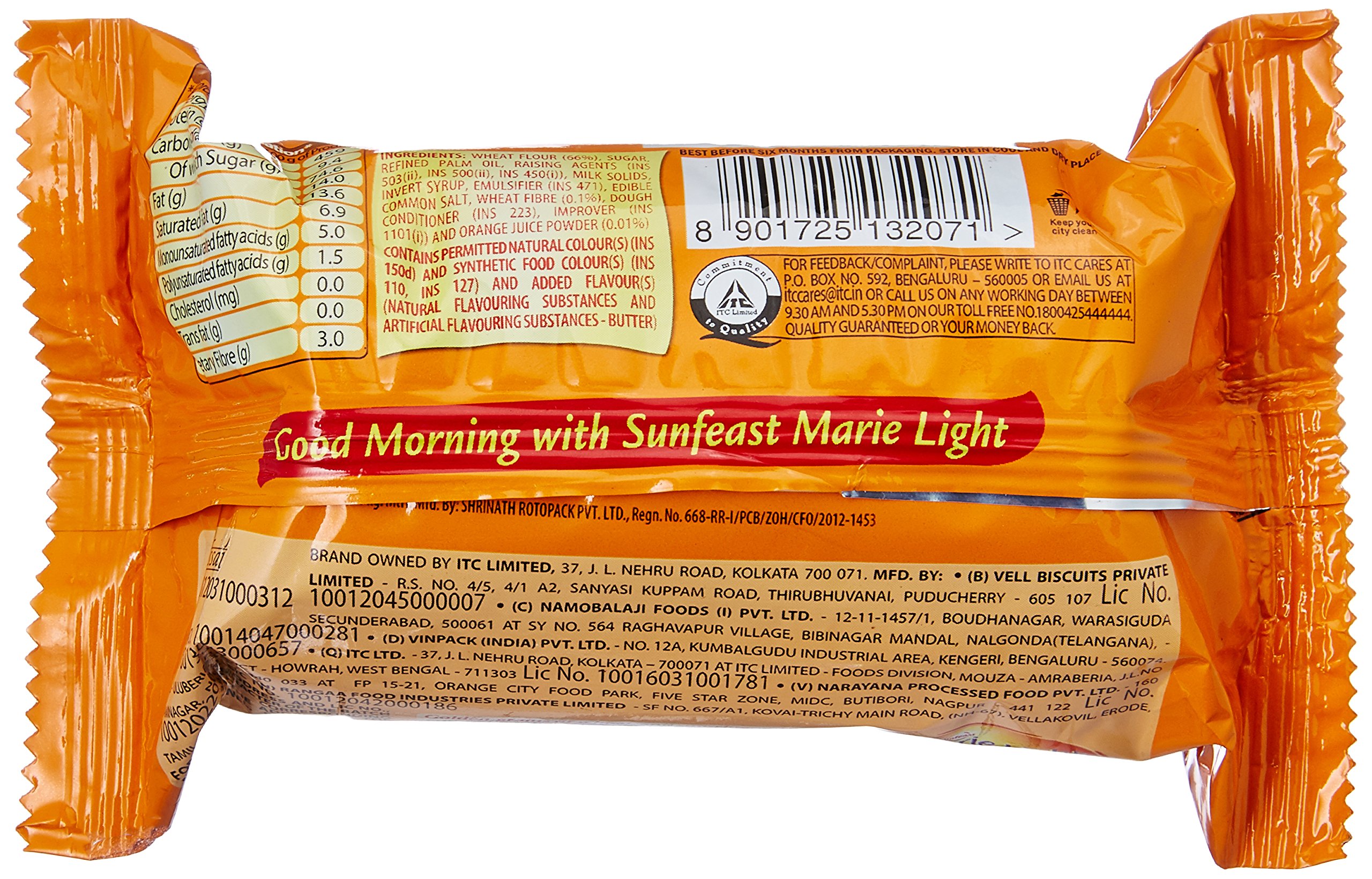 Leo Sunfeast Marie Light, Orange, 75g - Pack of 10 – view 2