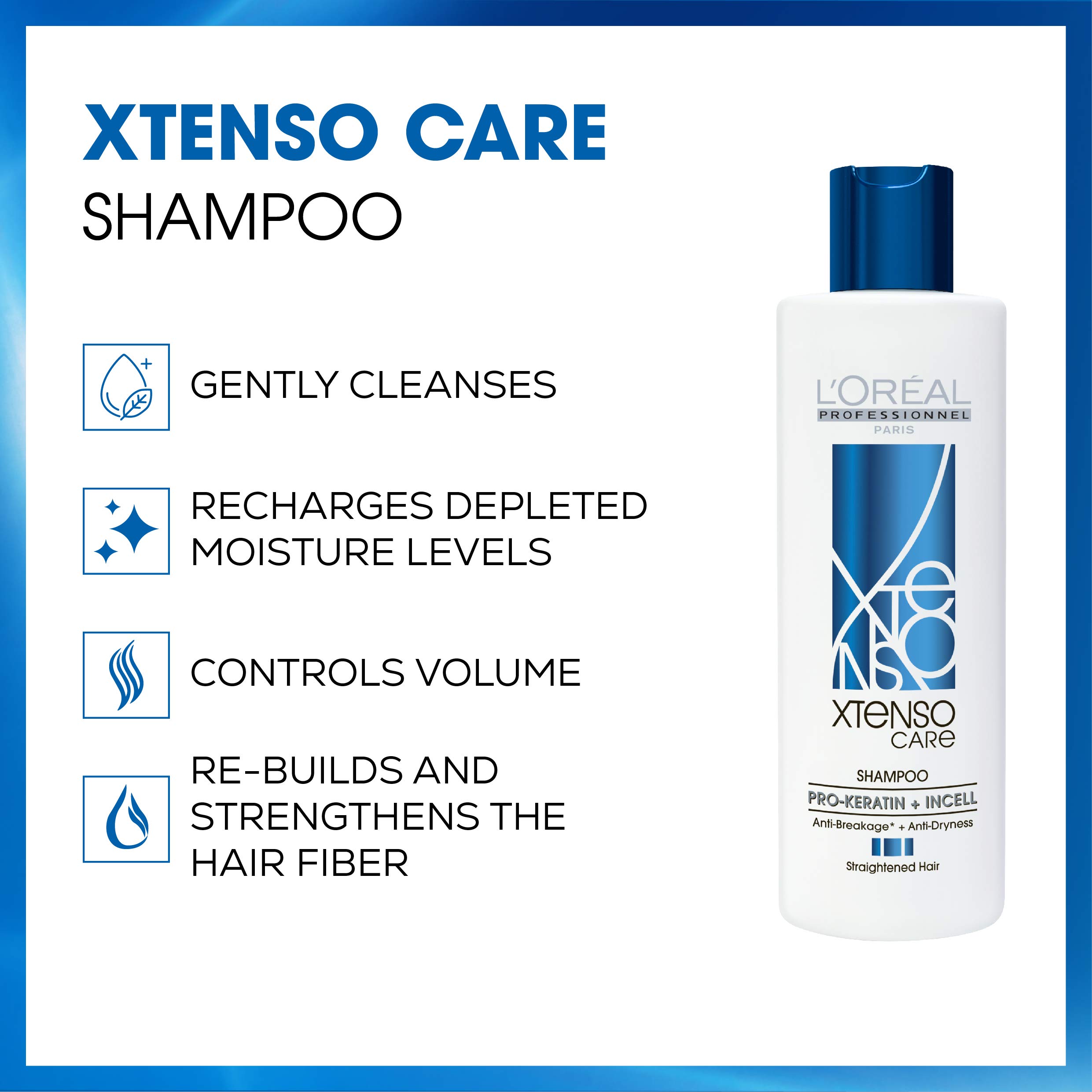 L'Oréal Professionnel Xtenso Care Serum 50ml, For Straightened Hair & Xtenso Care Shampoo 250ml For Straightened Hair – view 7