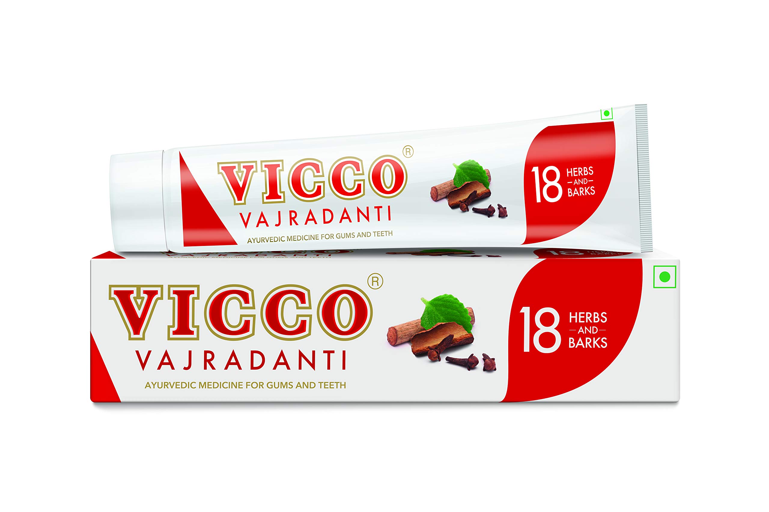 Vicco Vajradanti Ayurvedic Paste, Regular Flavour, 18 Essential Herbs and Barks, Prevents Bad Breath, For Strong and Healthy Teeth, 200 gms, (Pack of 2) – view 6