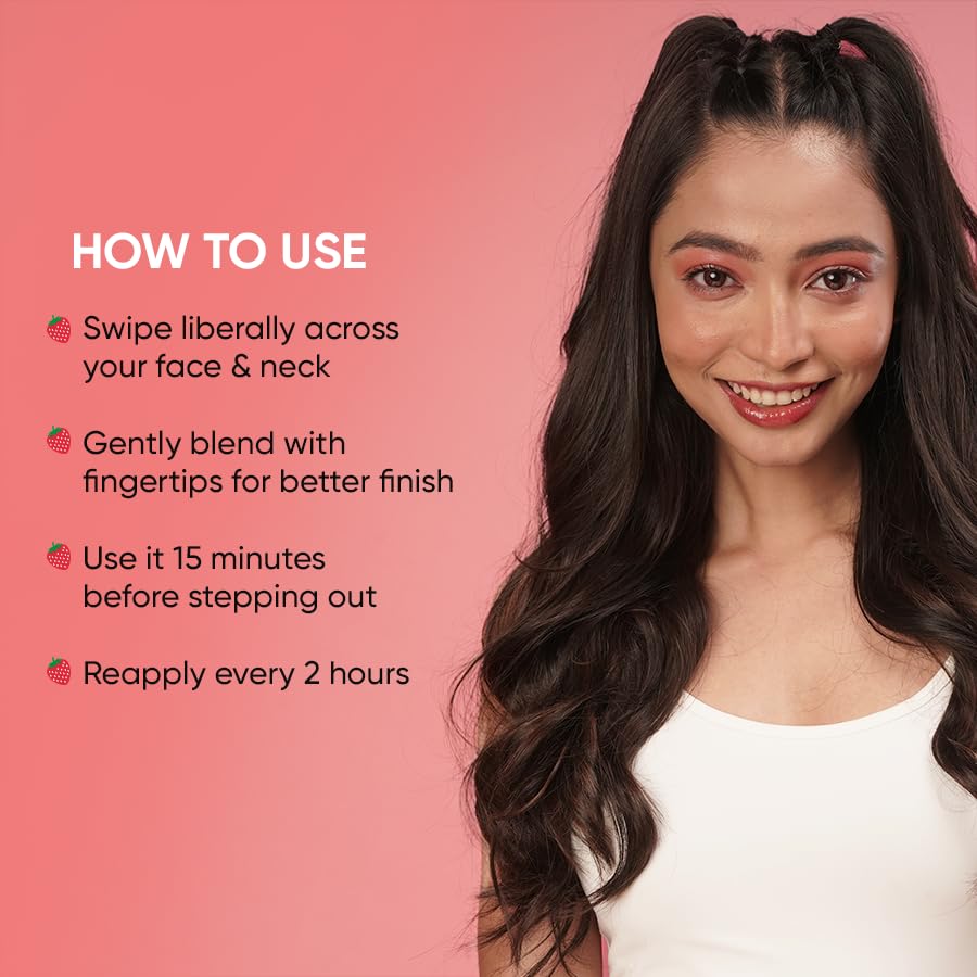 DOT & KEY Strawberry Dew Spf 50 Sunscreen Stick On-The-Go Spf 50 Pa+++, Broad Spectrum, Uva/Uvb Rays Protection With Hyaluronic & Ceramide For Hydration & Skin Barrier, Mess Free & No White Cast, 20g – view 6