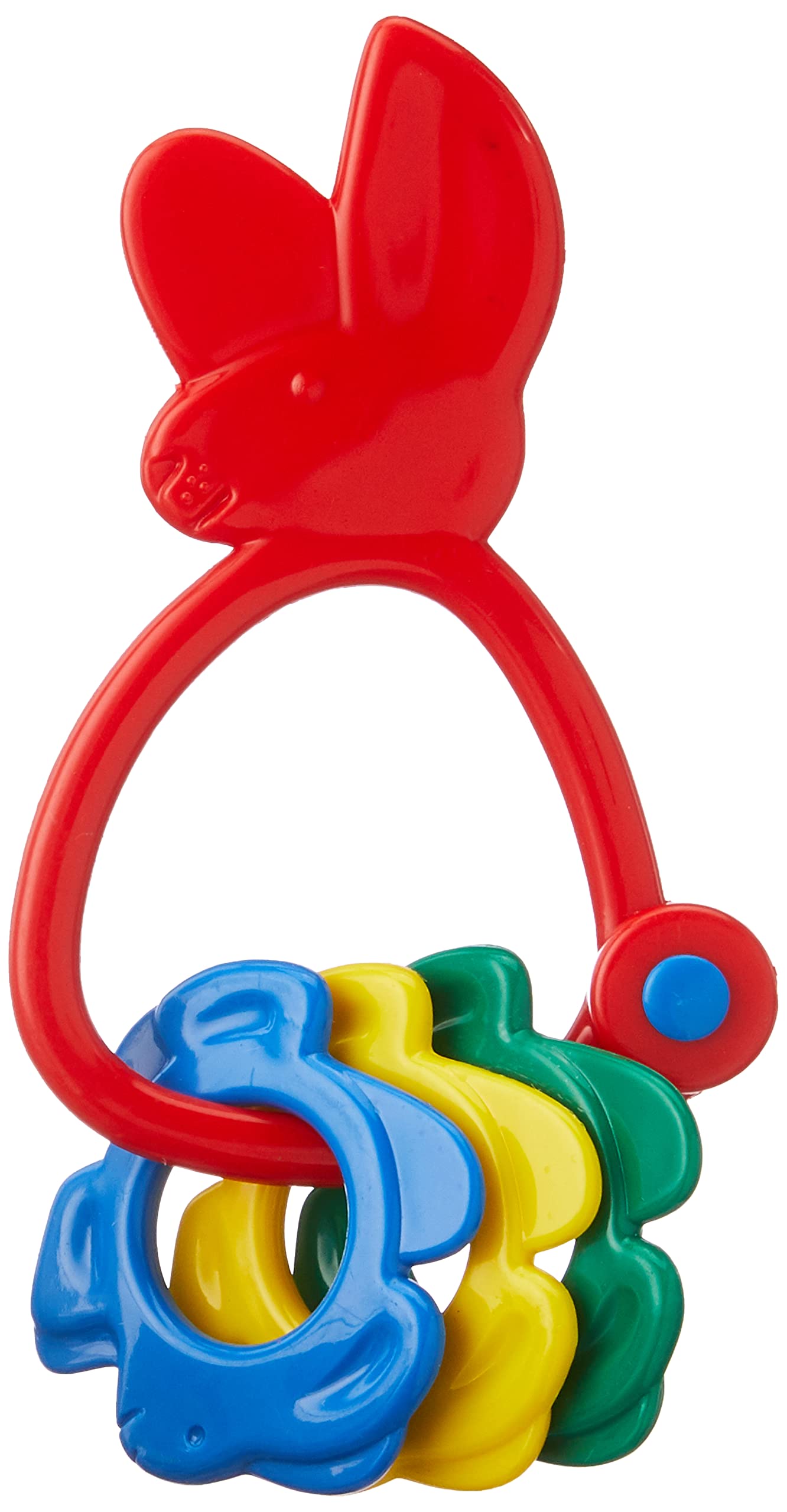Funskool Giggles, Bunny Rattle , Colourful rattle for New Born Baby, Stimulates Senses,Rattling sound, 6 months & above, Infant Toys – view 3
