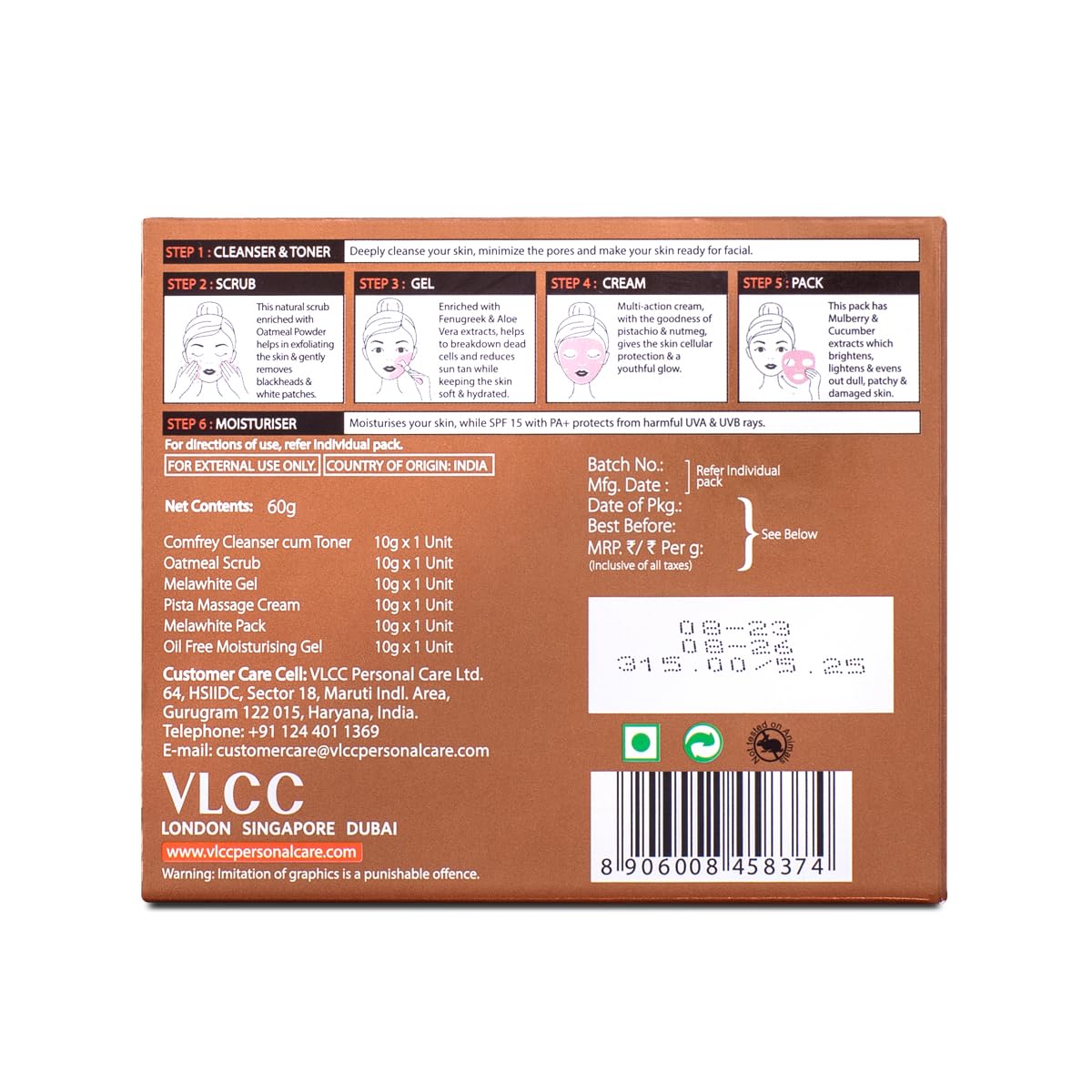 VLCC Anti Tan Facial Kit - 60 g – view 8