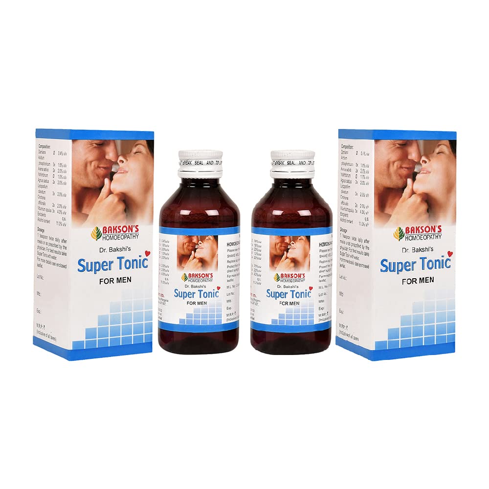 Bakson's Homoeopathy liquid super tonic syrup for men, pack of 2